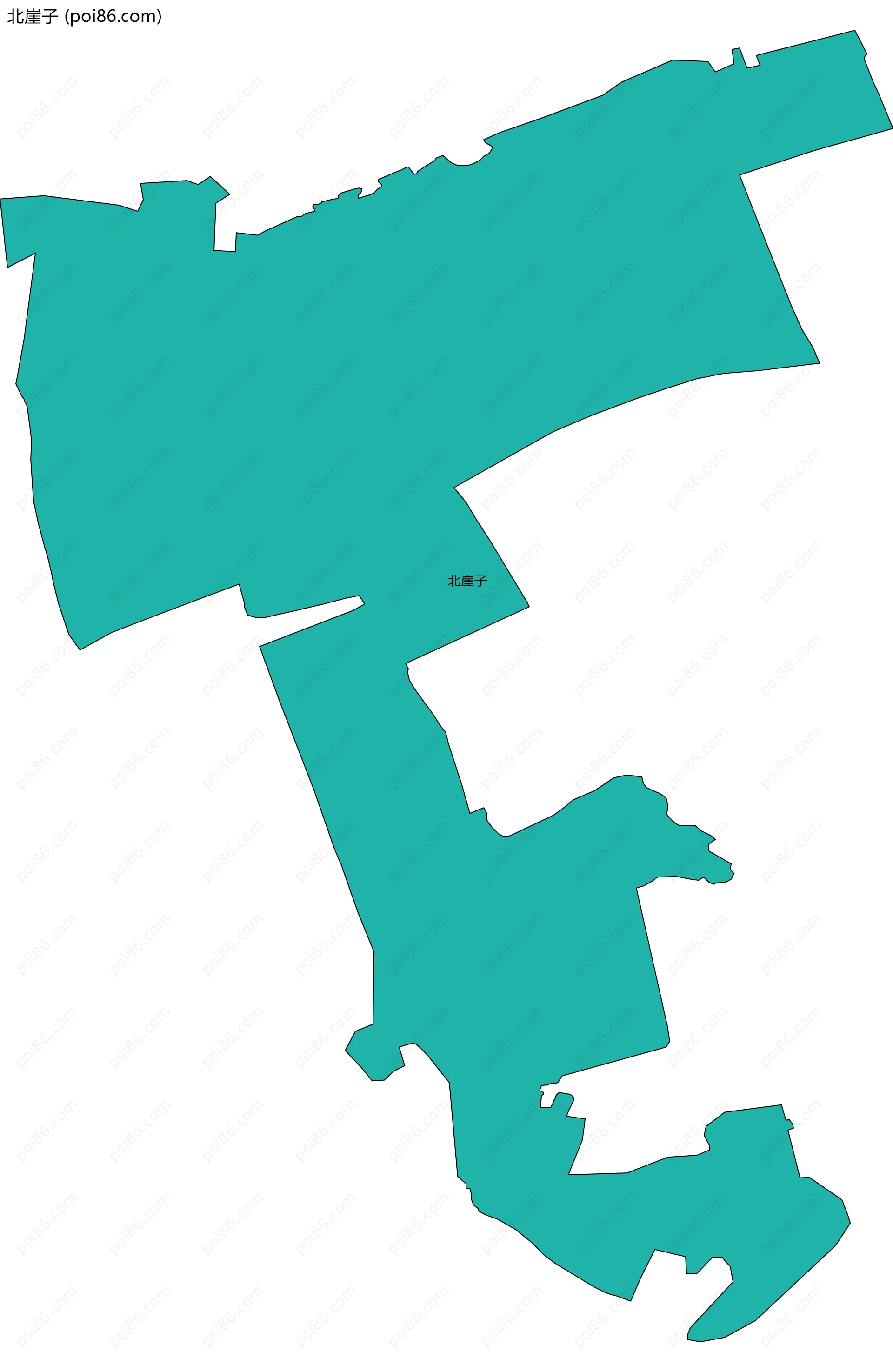 北崖子边界地图