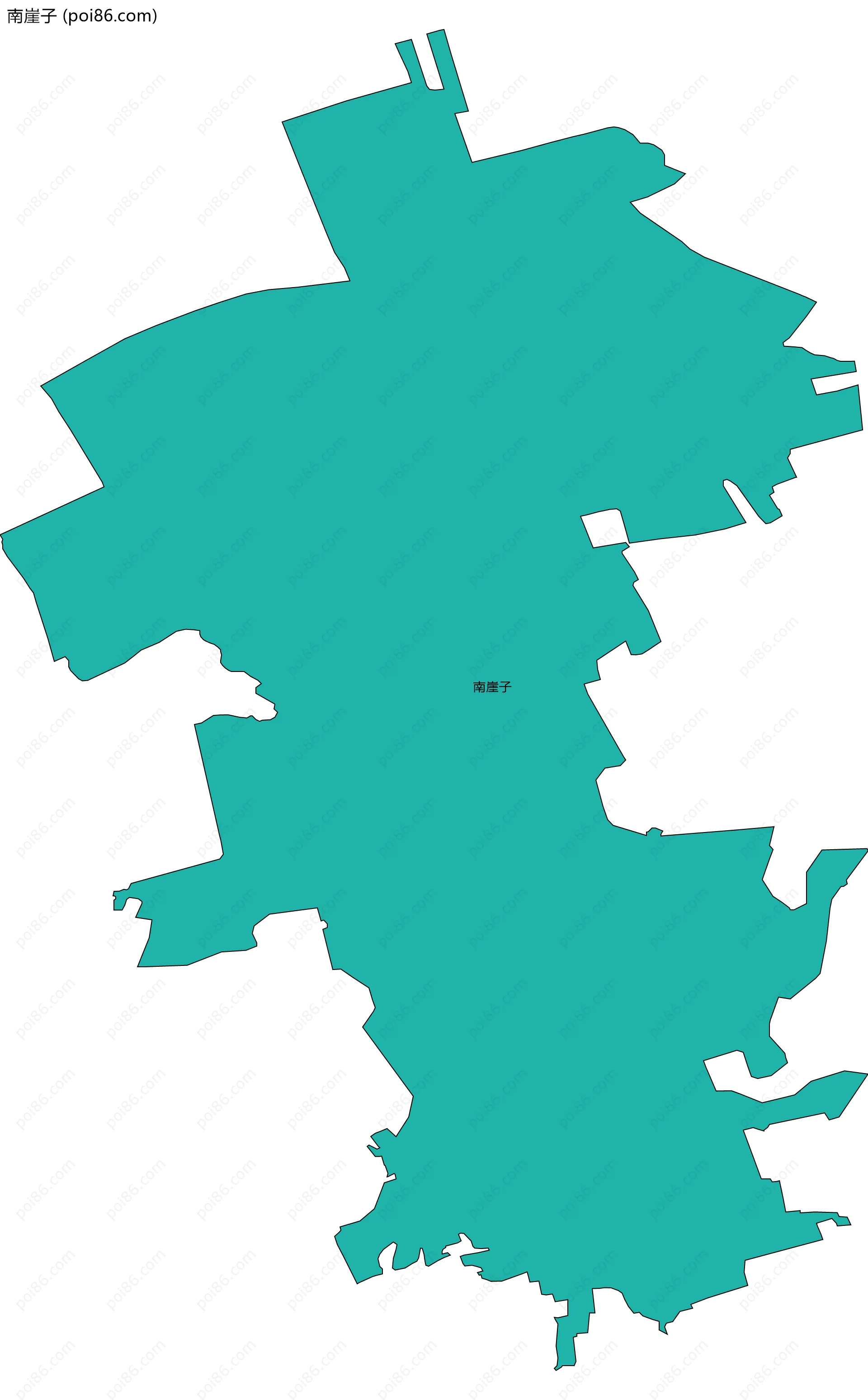 南崖子边界地图