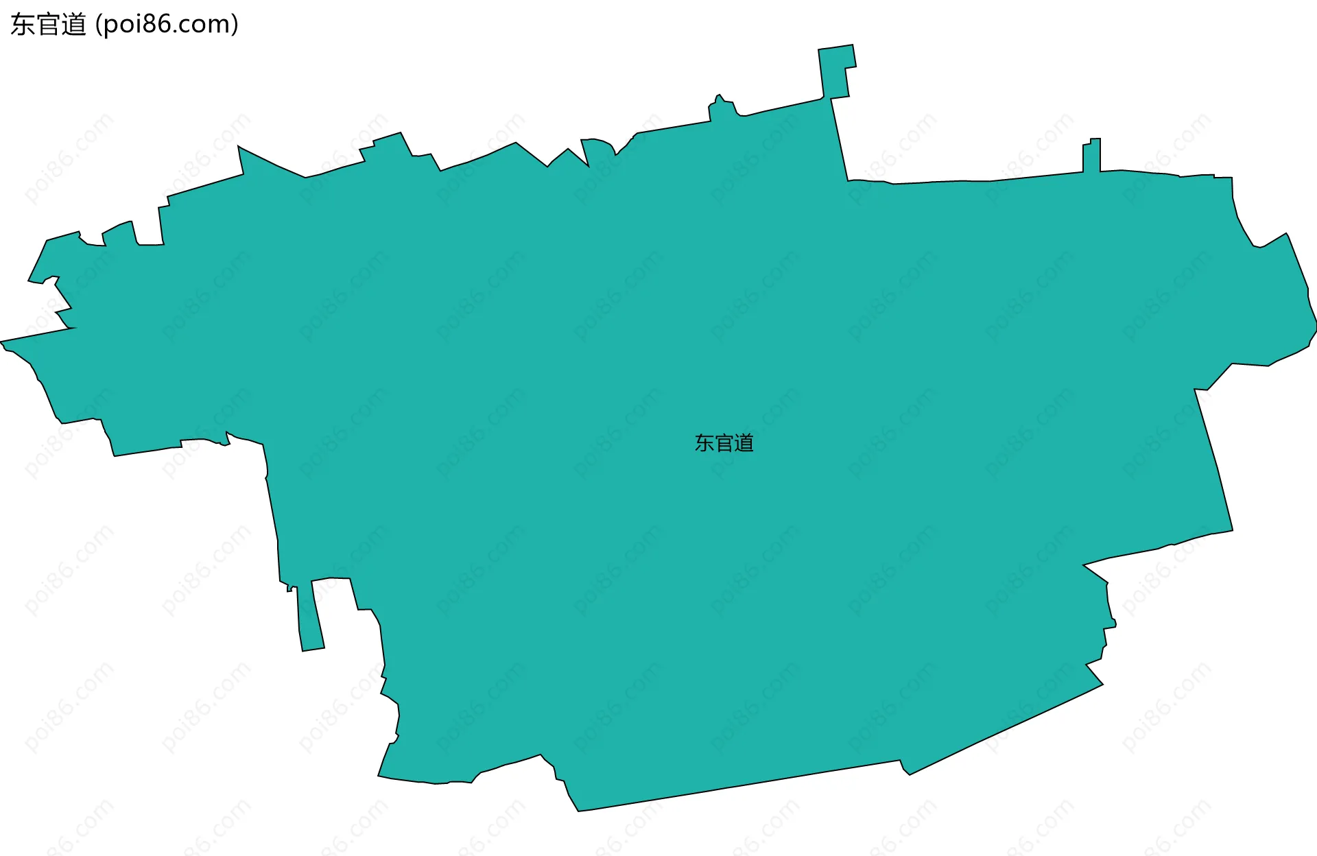 东官道边界地图