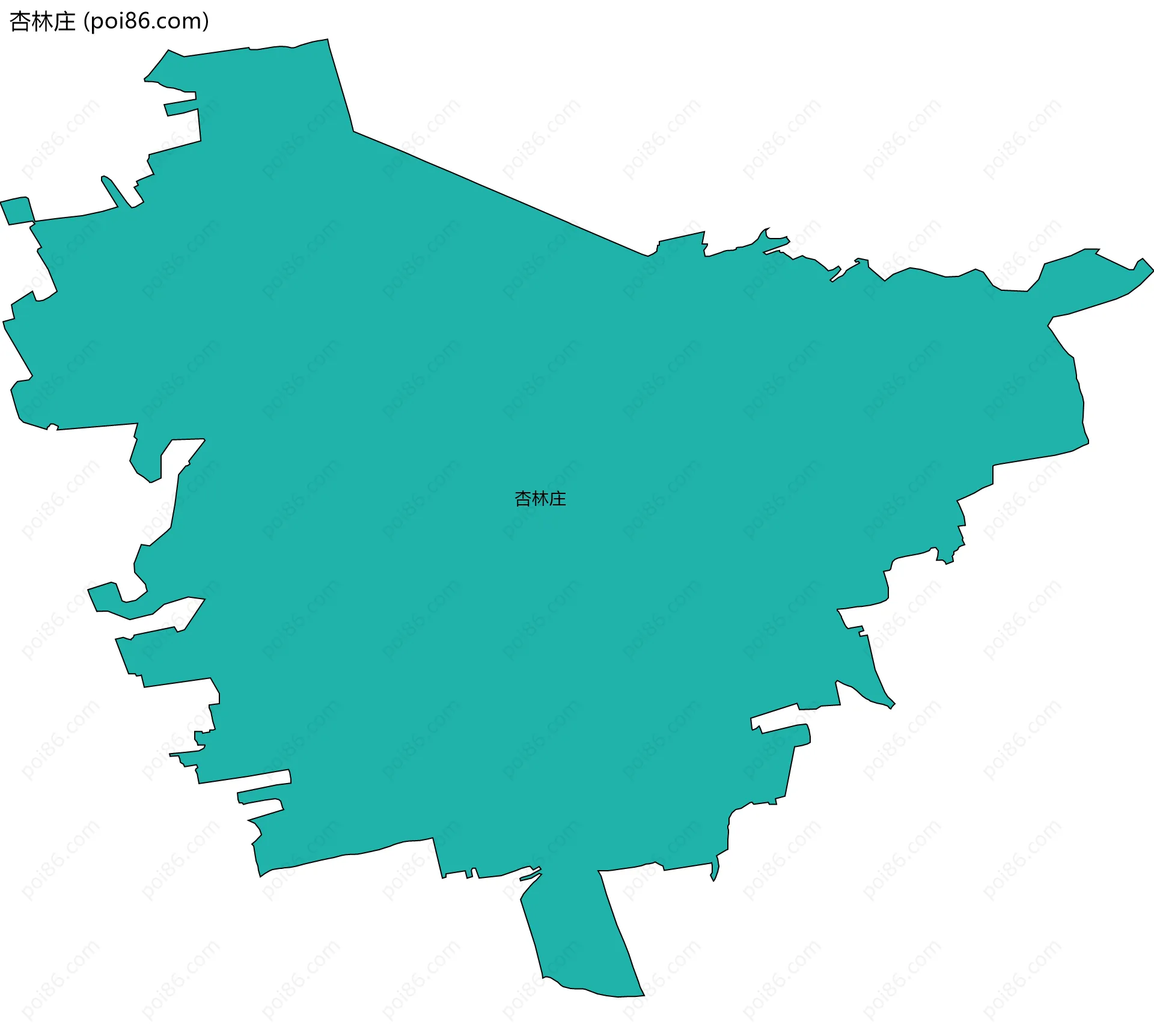 杏林庄边界地图