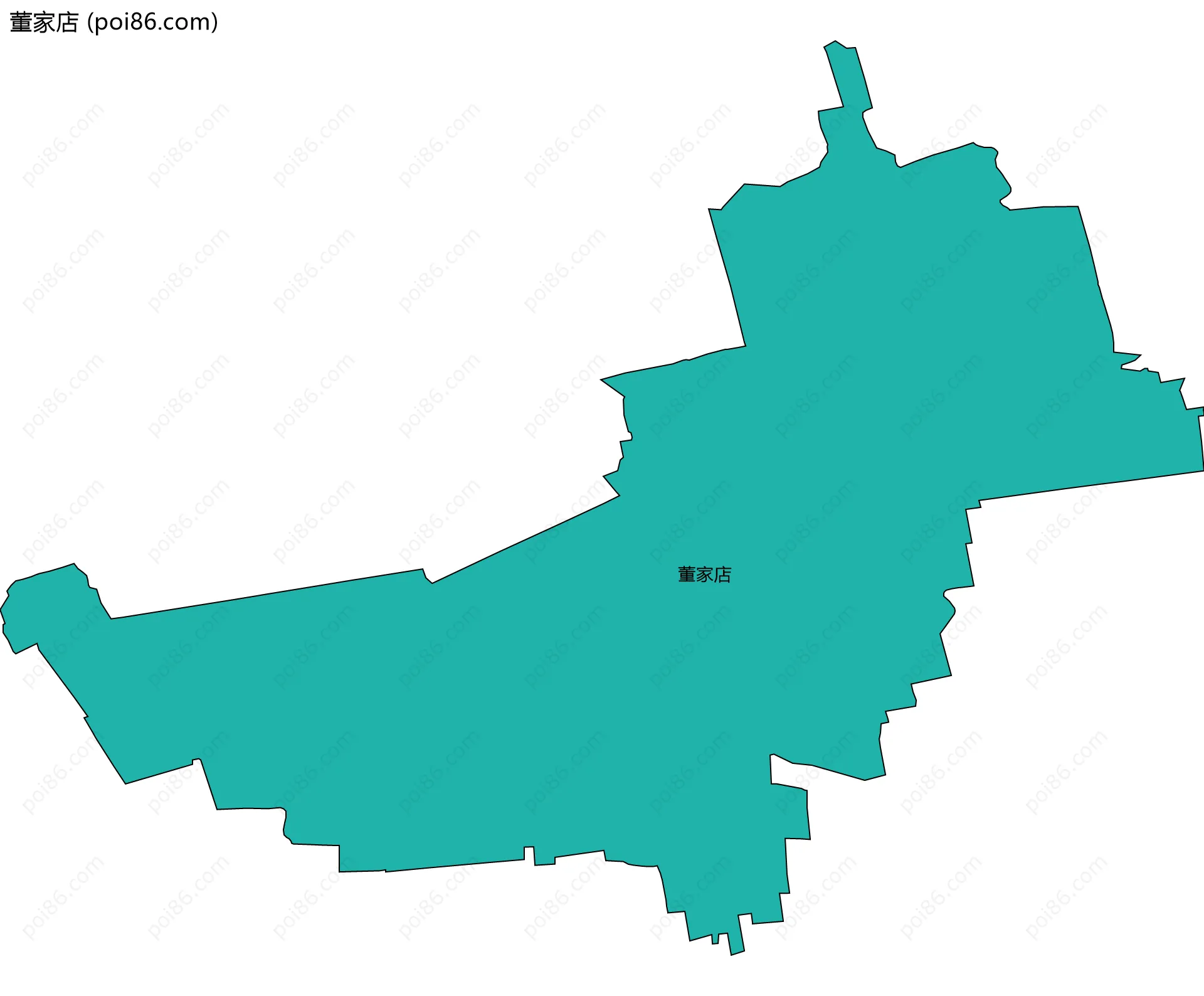 董家店边界地图