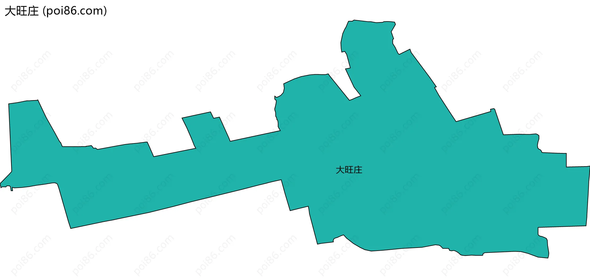 大旺庄边界地图