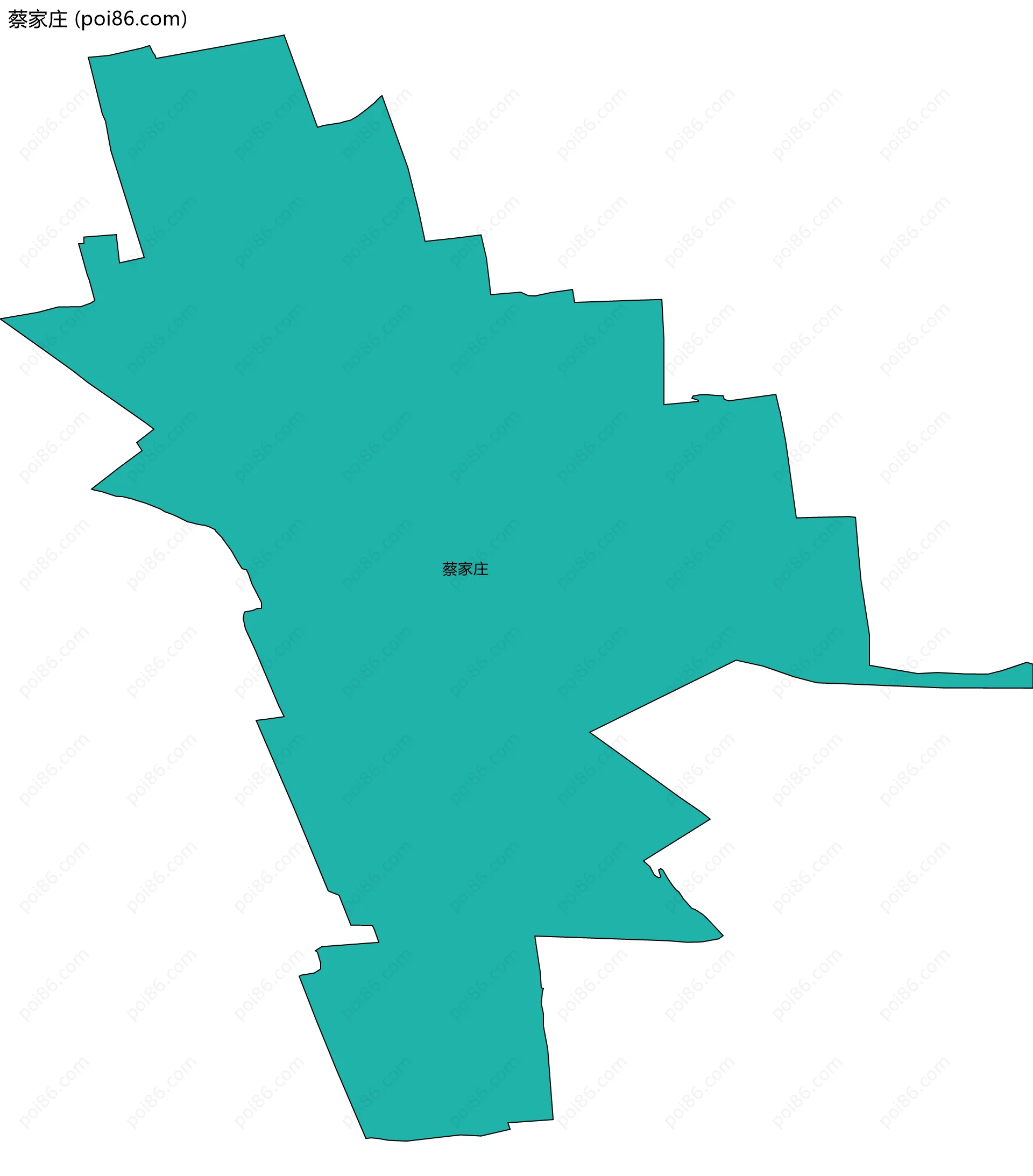 蔡家庄边界地图