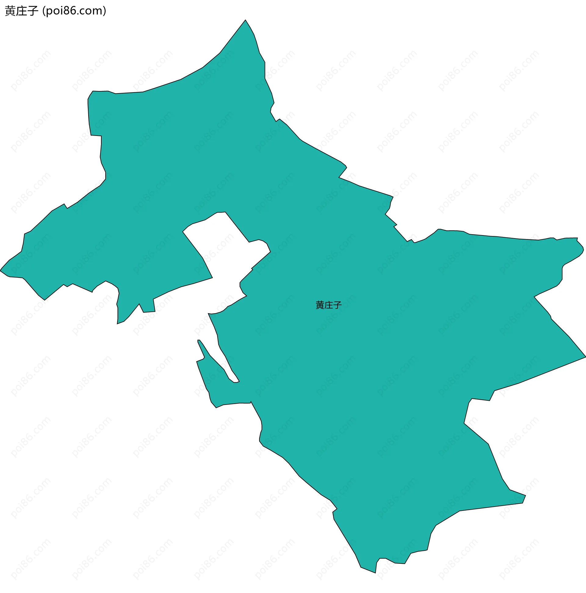 黄庄子边界地图