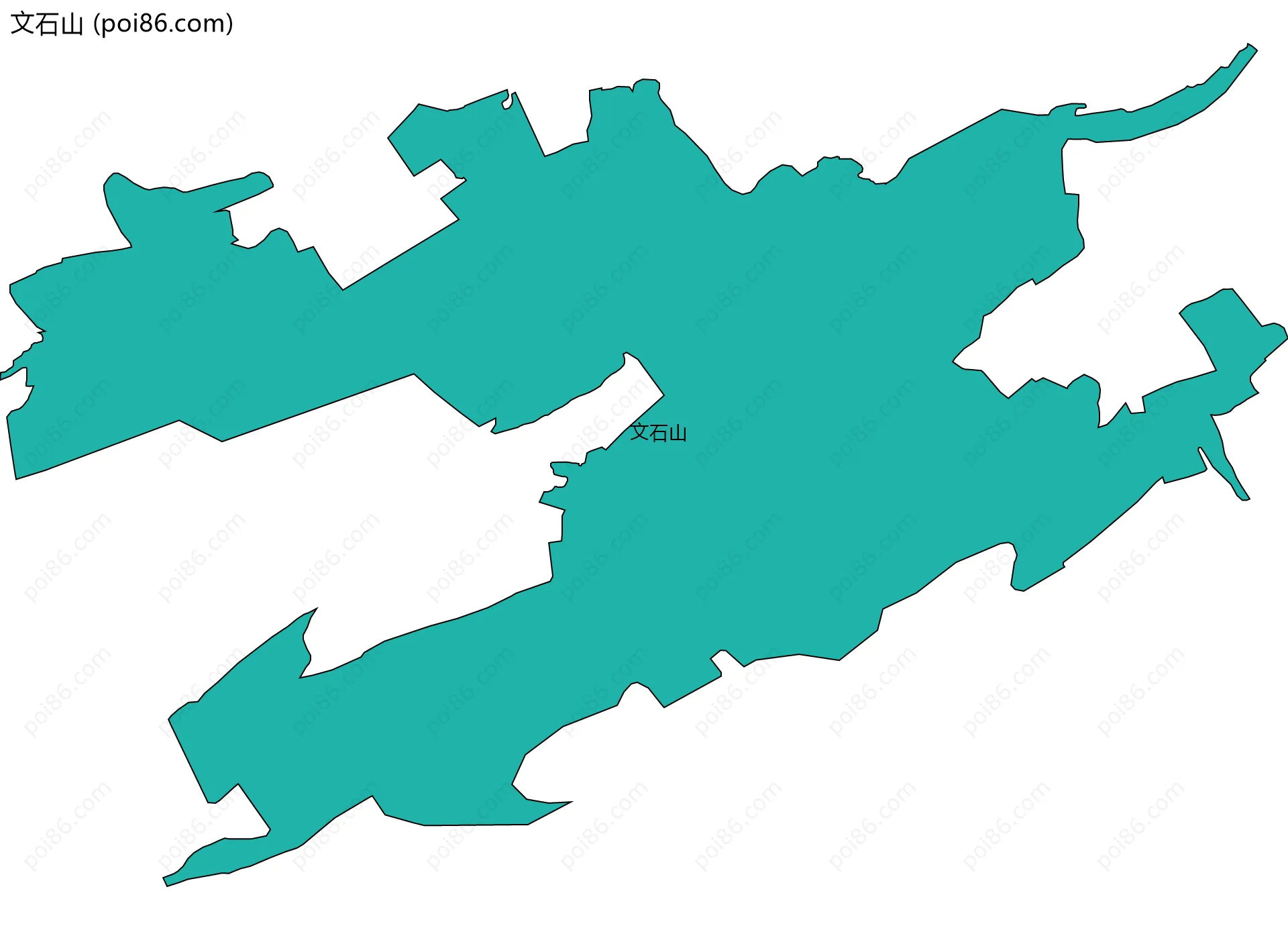 文石山边界地图