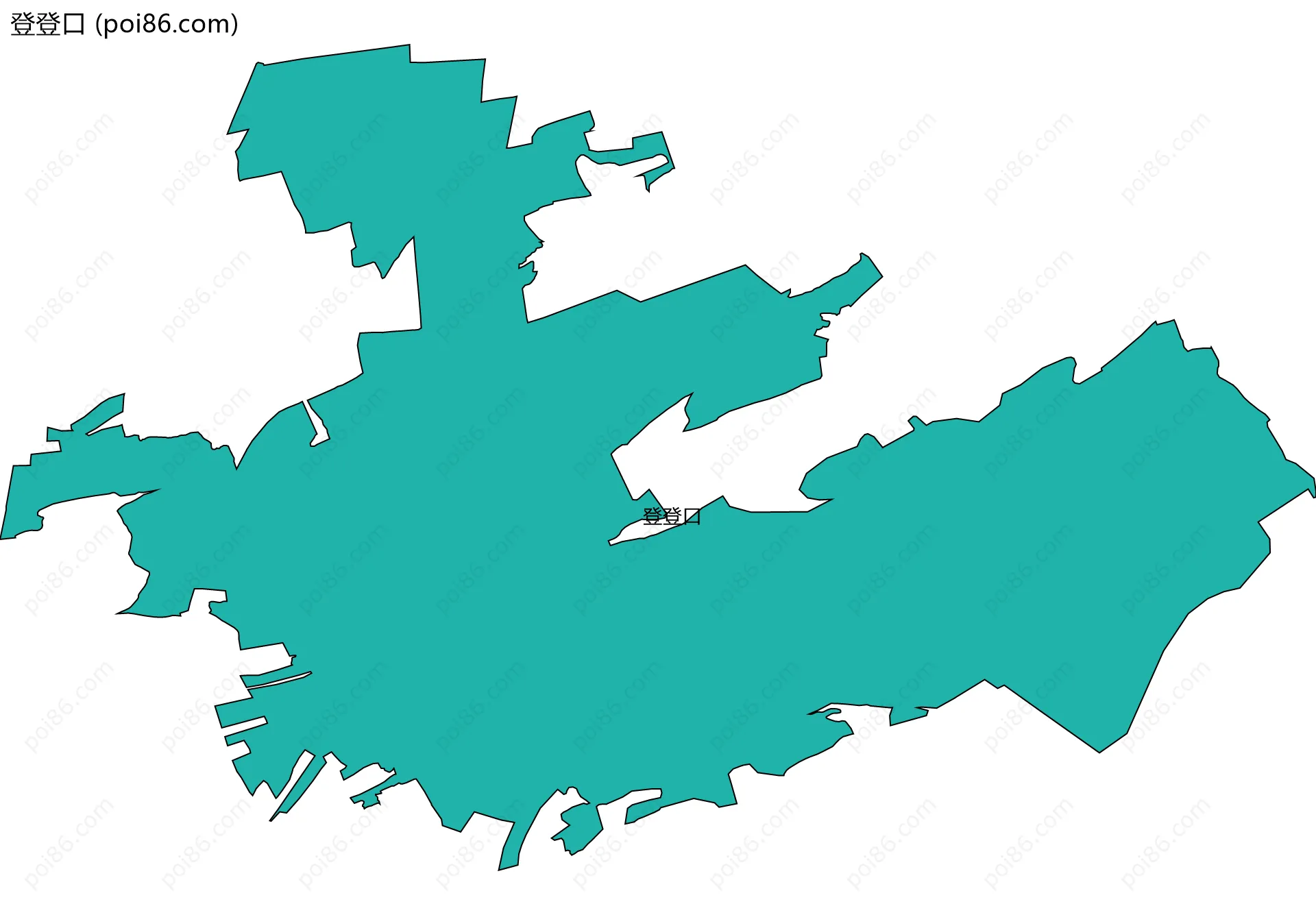 登登口边界地图