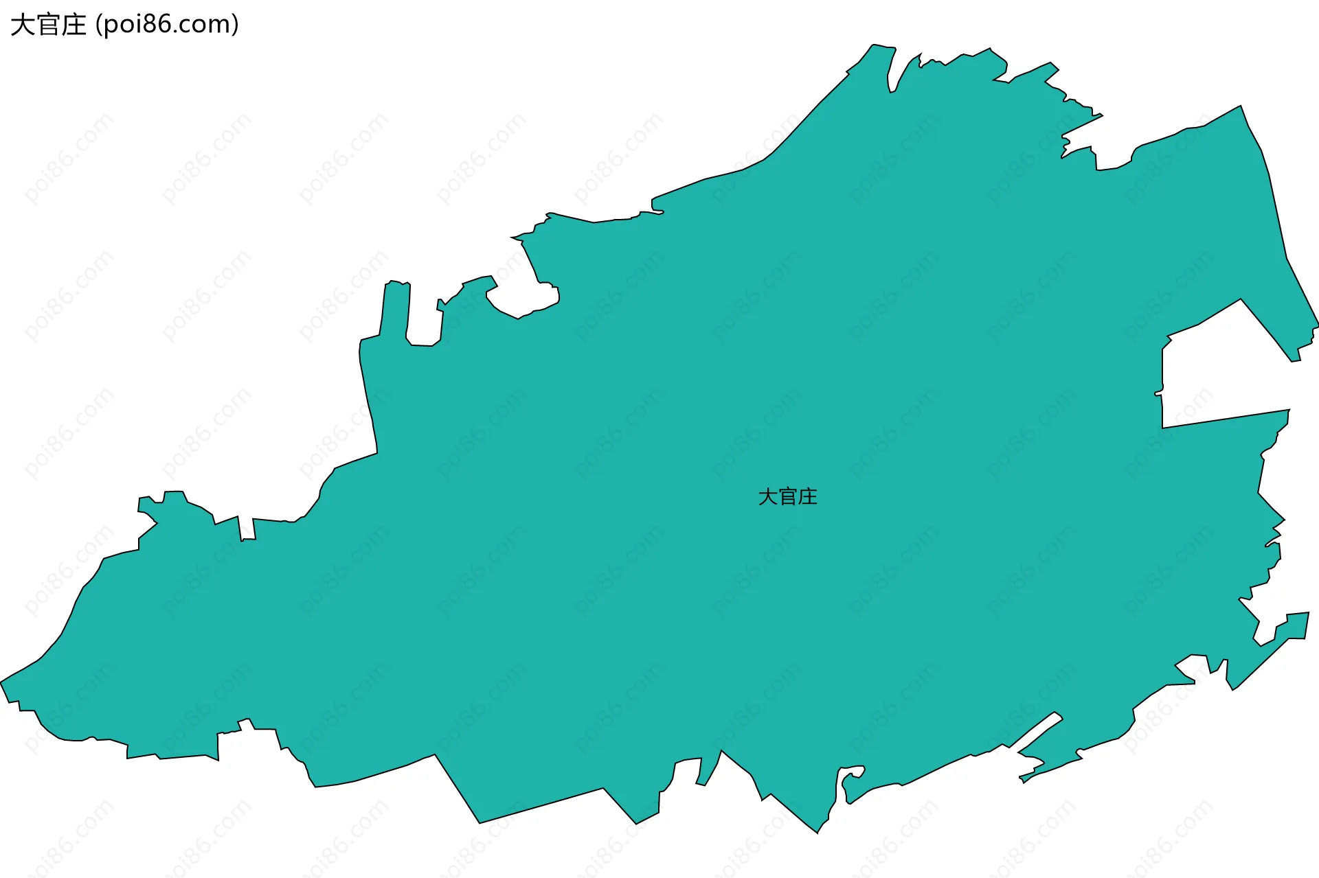 大官庄边界地图