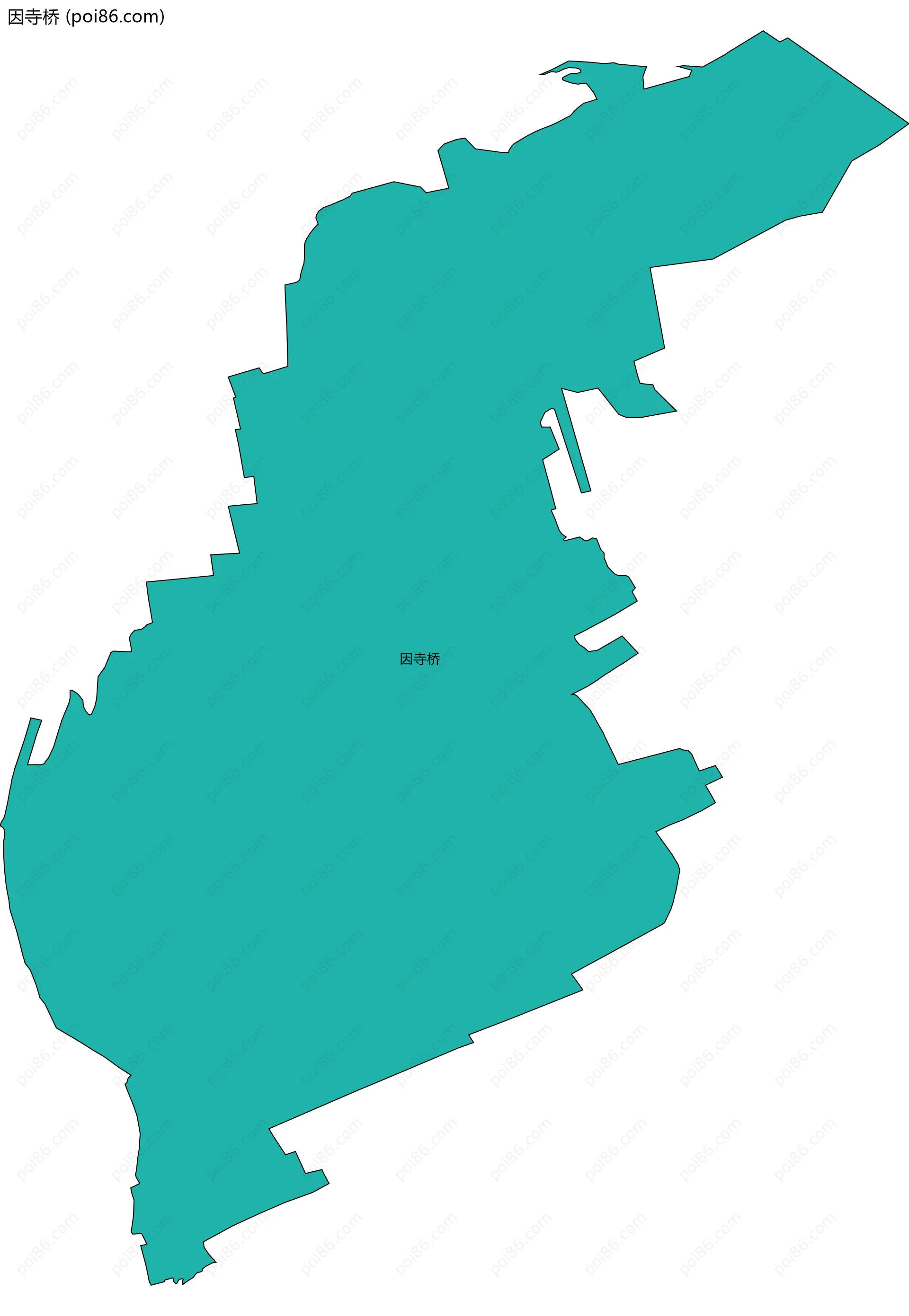 因寺桥边界地图