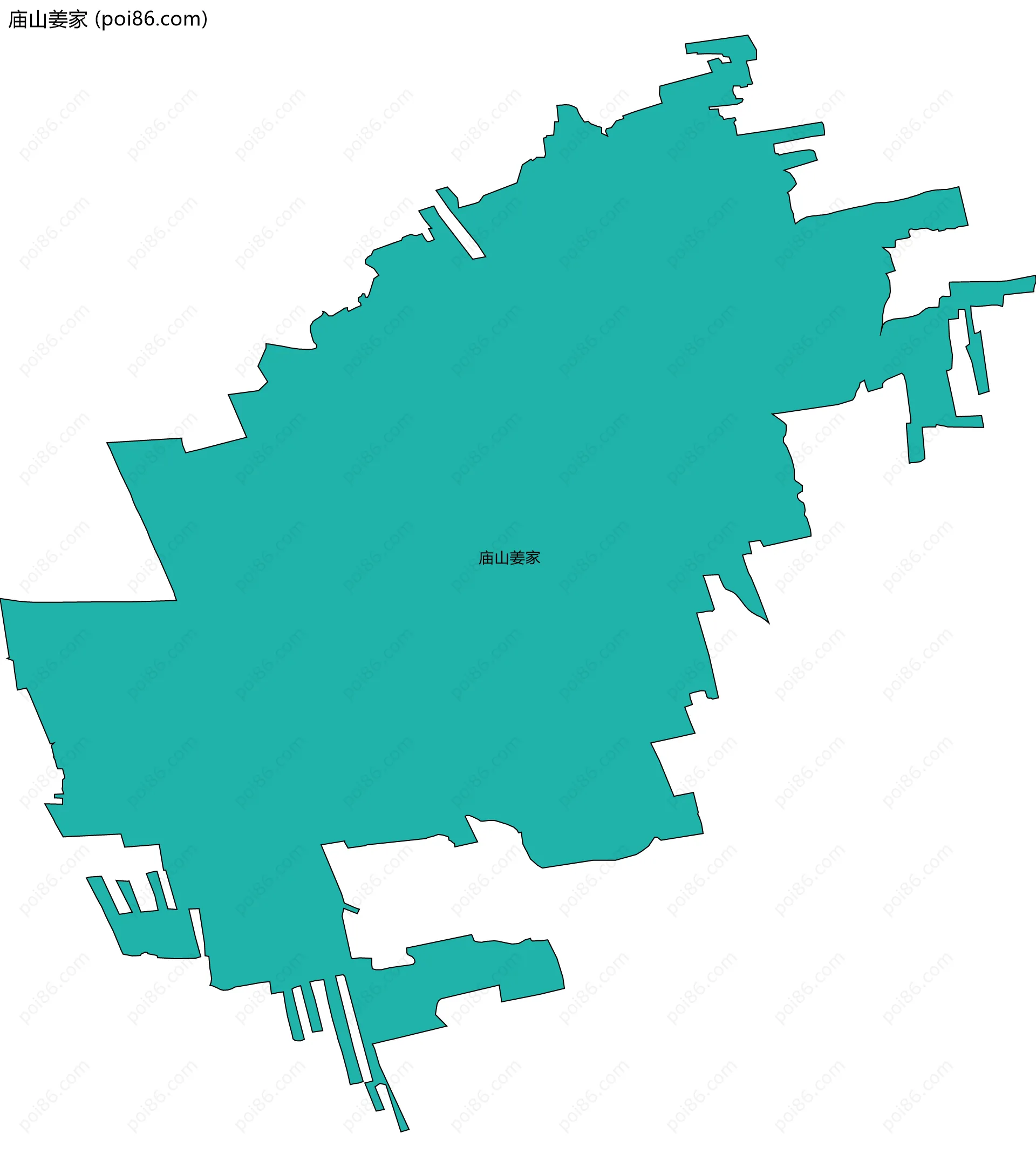 庙山姜家边界地图