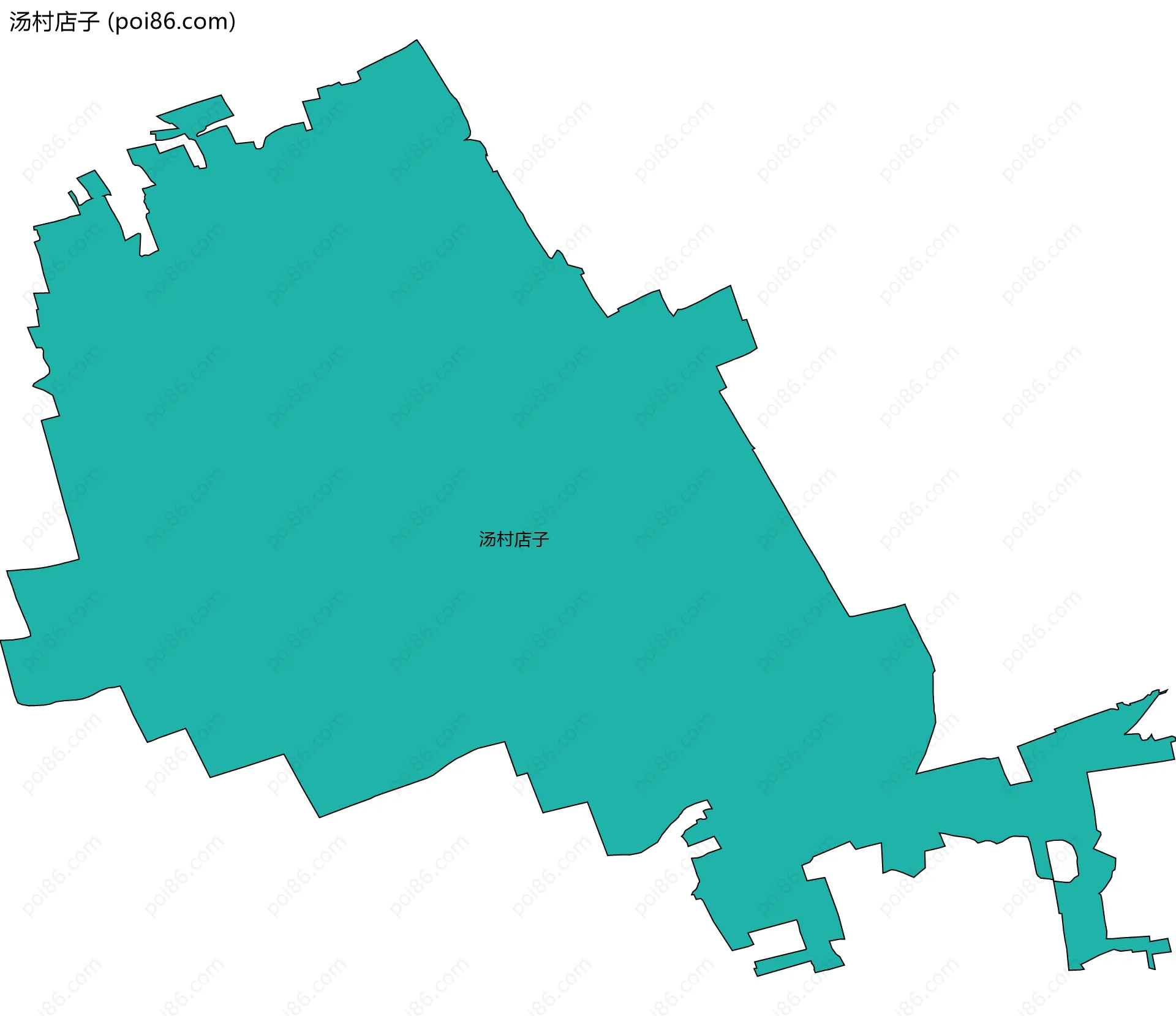 汤村店子边界地图