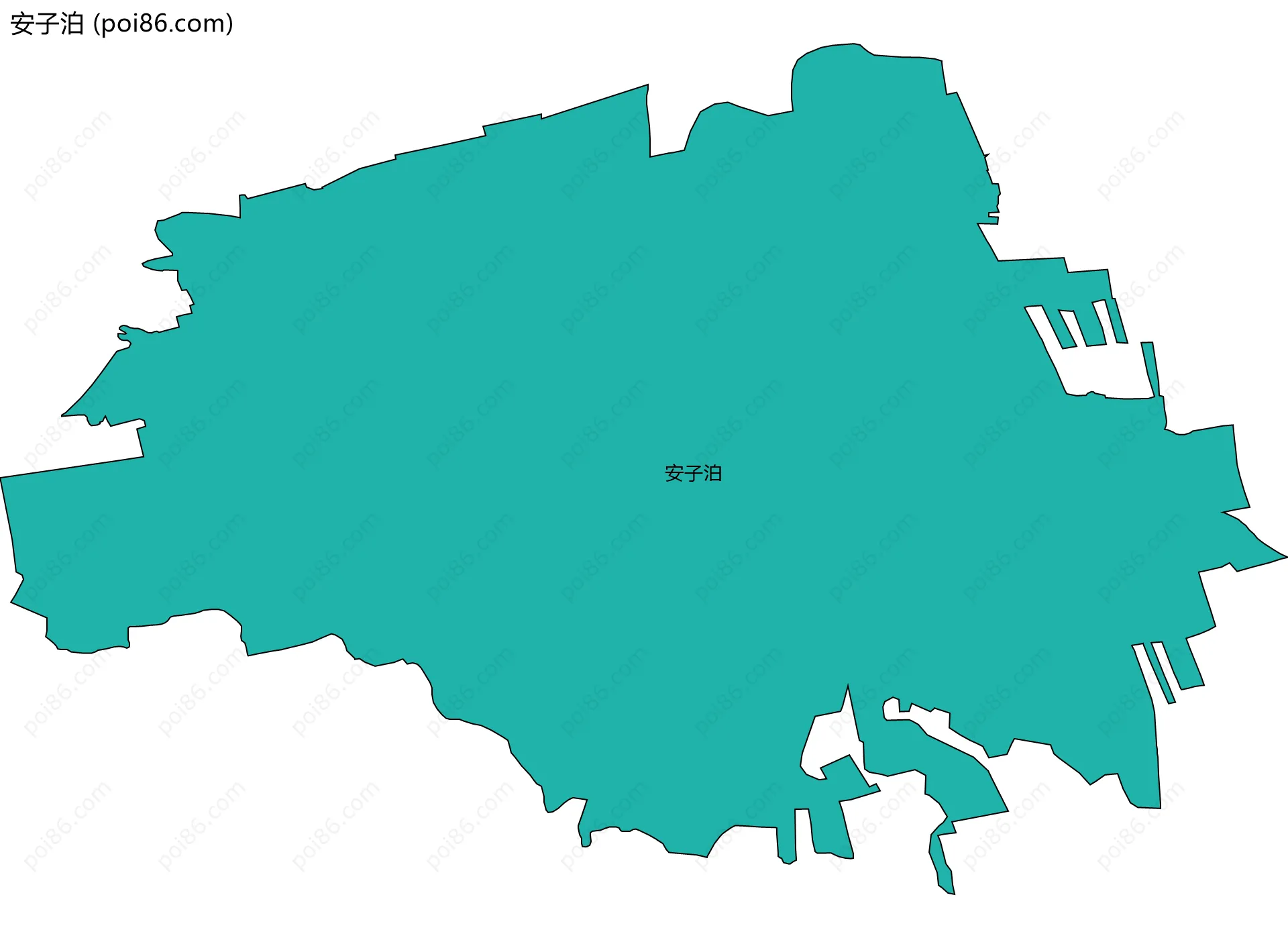 安子泊边界地图