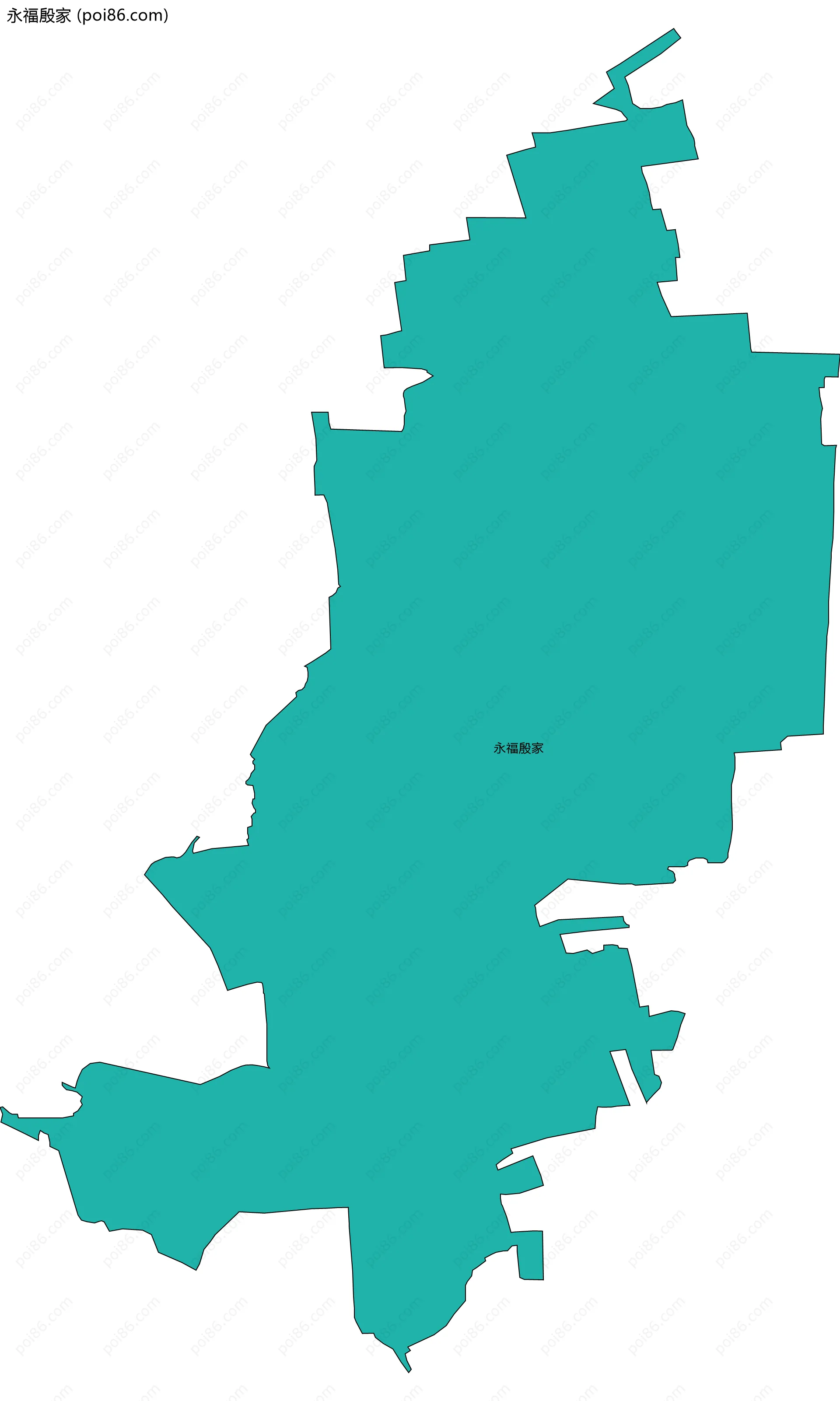 永福殷家边界地图