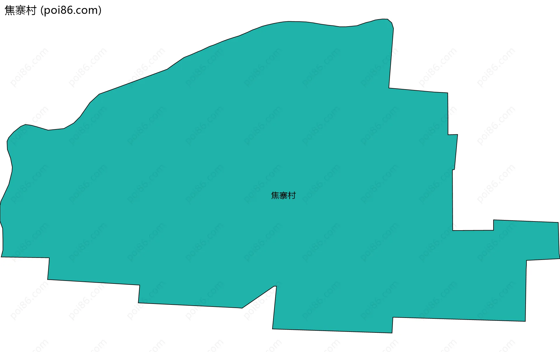 焦寨村边界地图