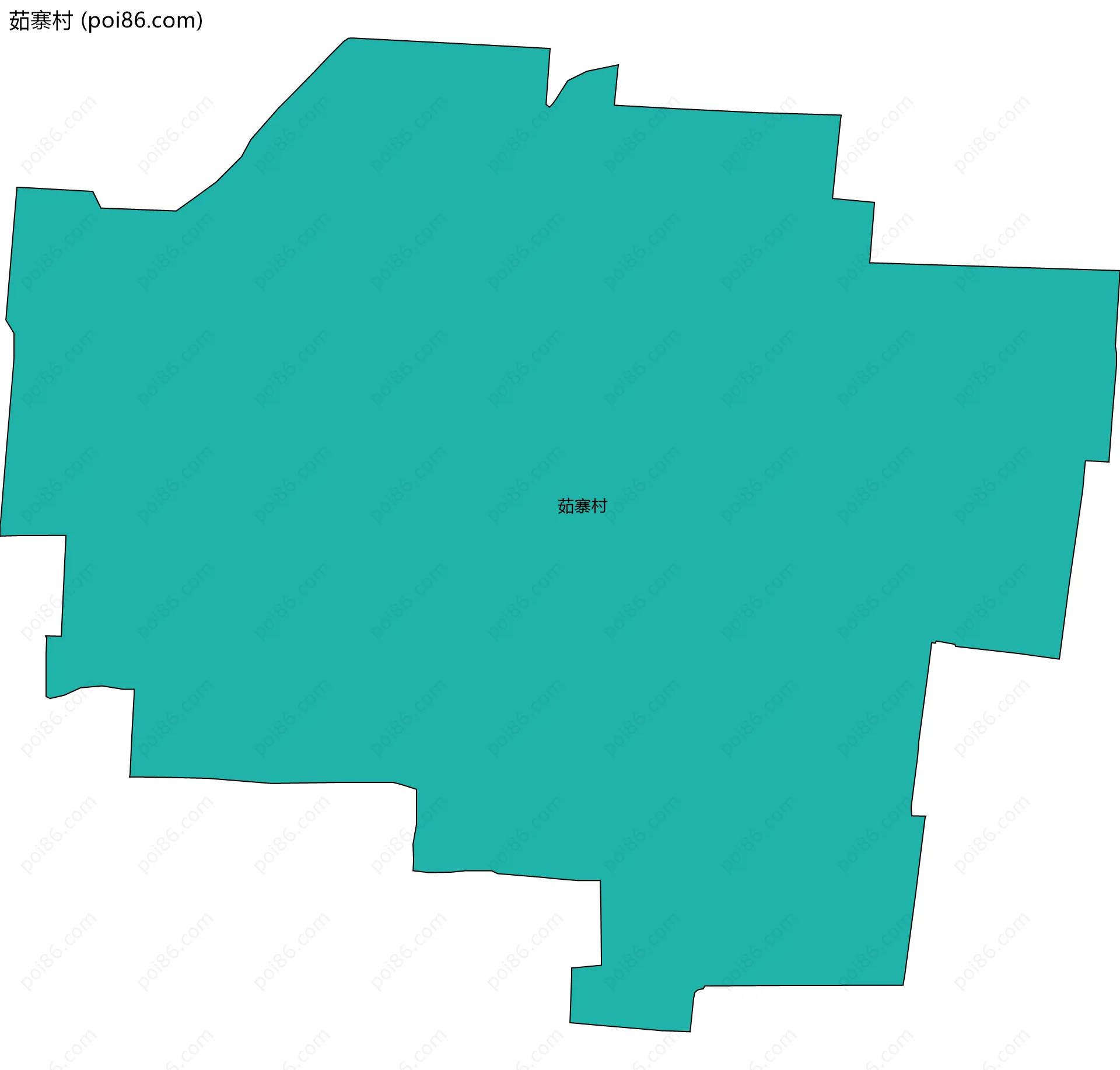 茹寨村边界地图