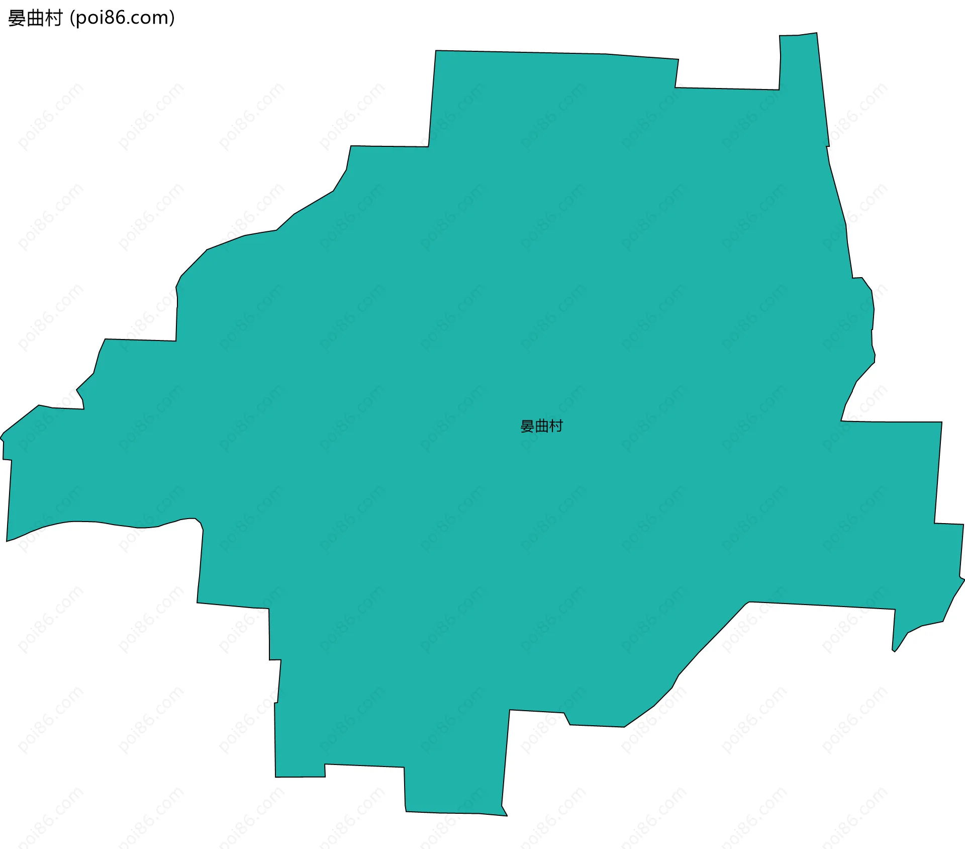 晏曲村边界地图