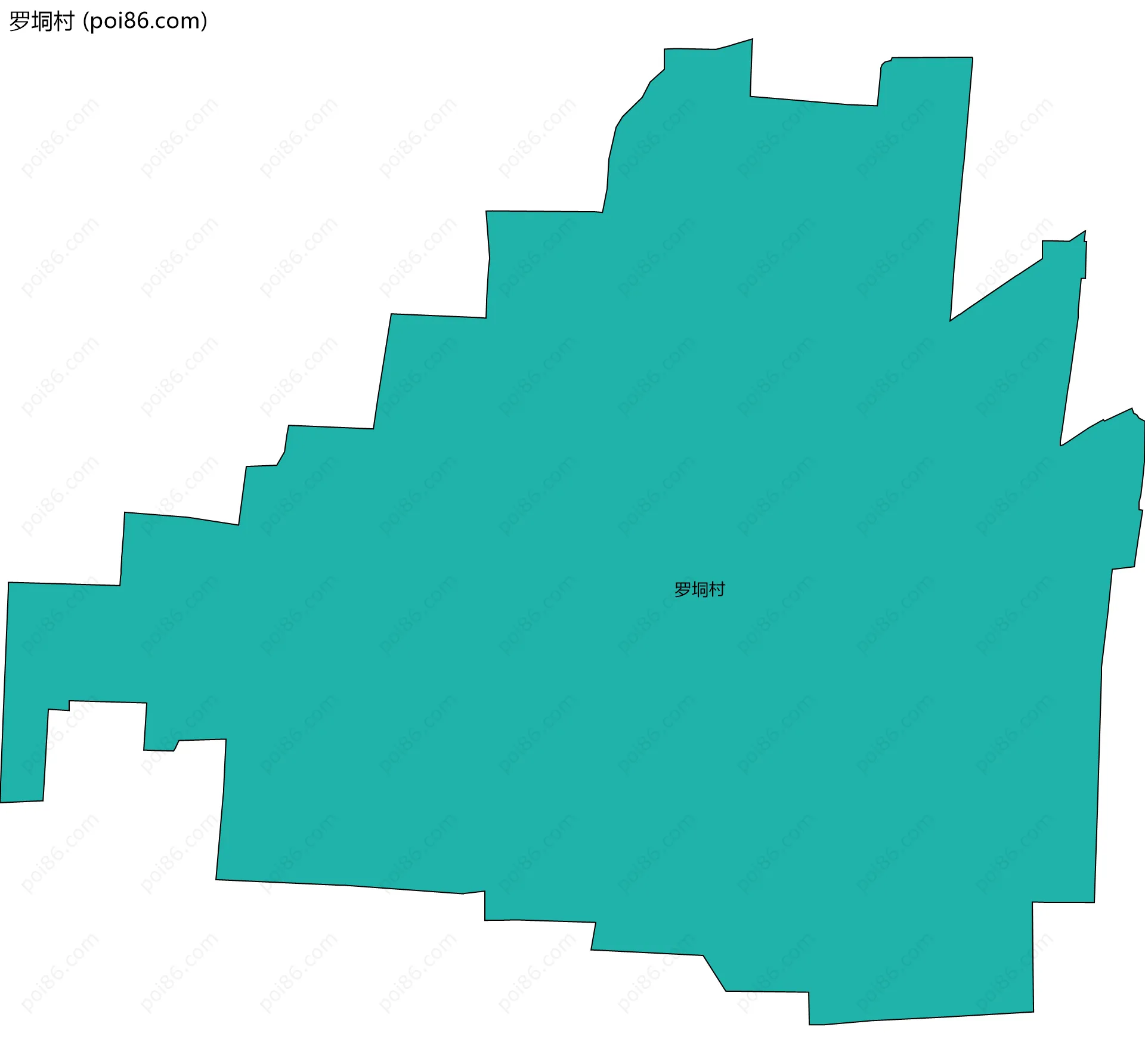 罗垌村边界地图