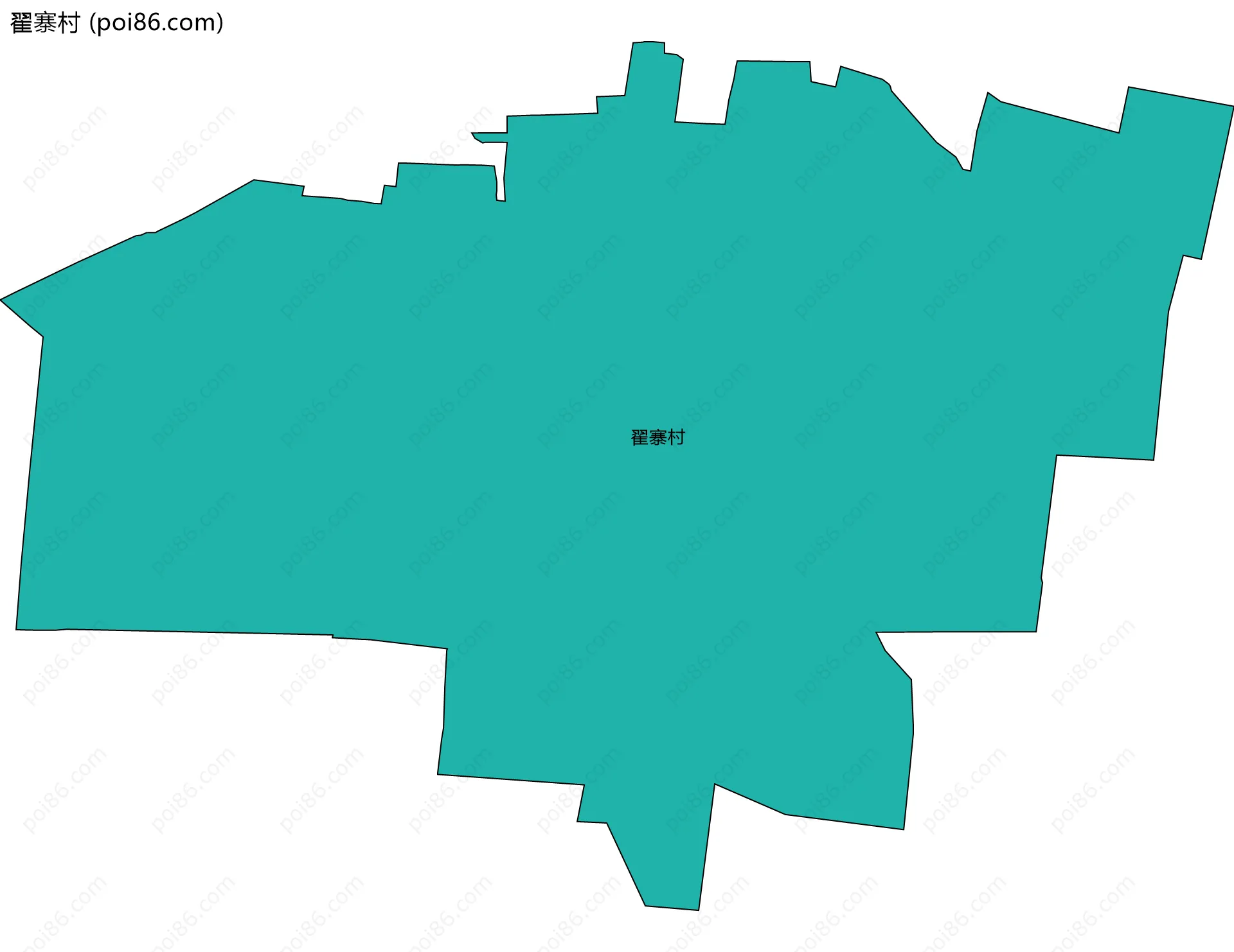 翟寨村边界地图