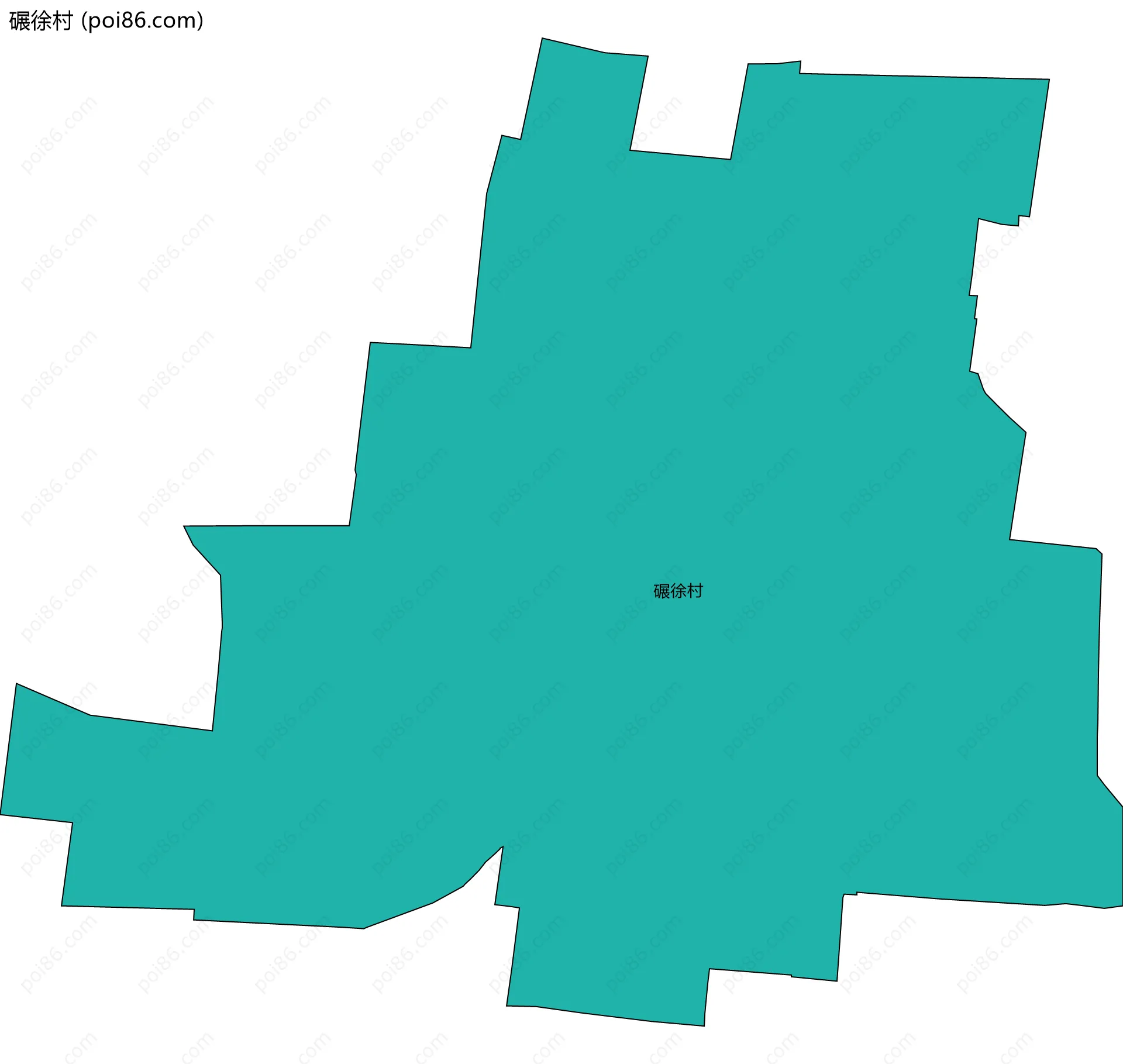 碾徐村边界地图