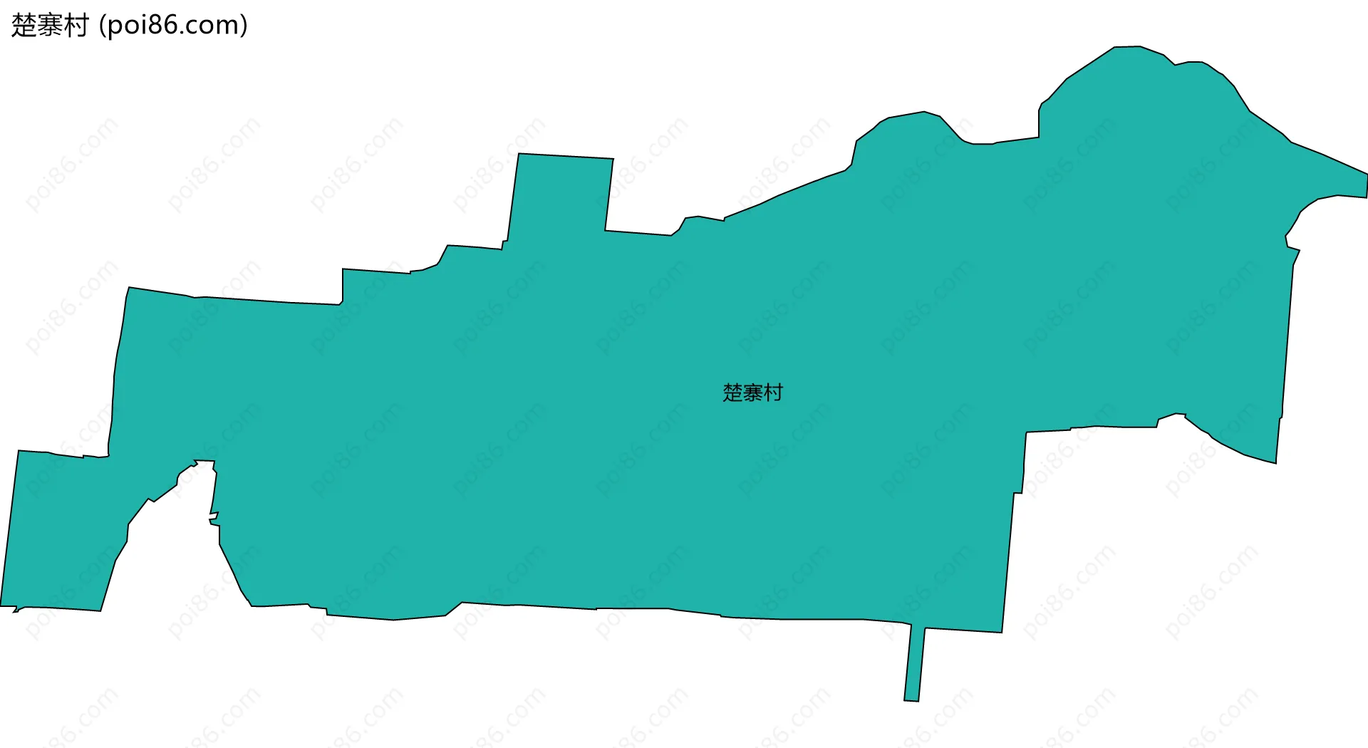 楚寨村边界地图