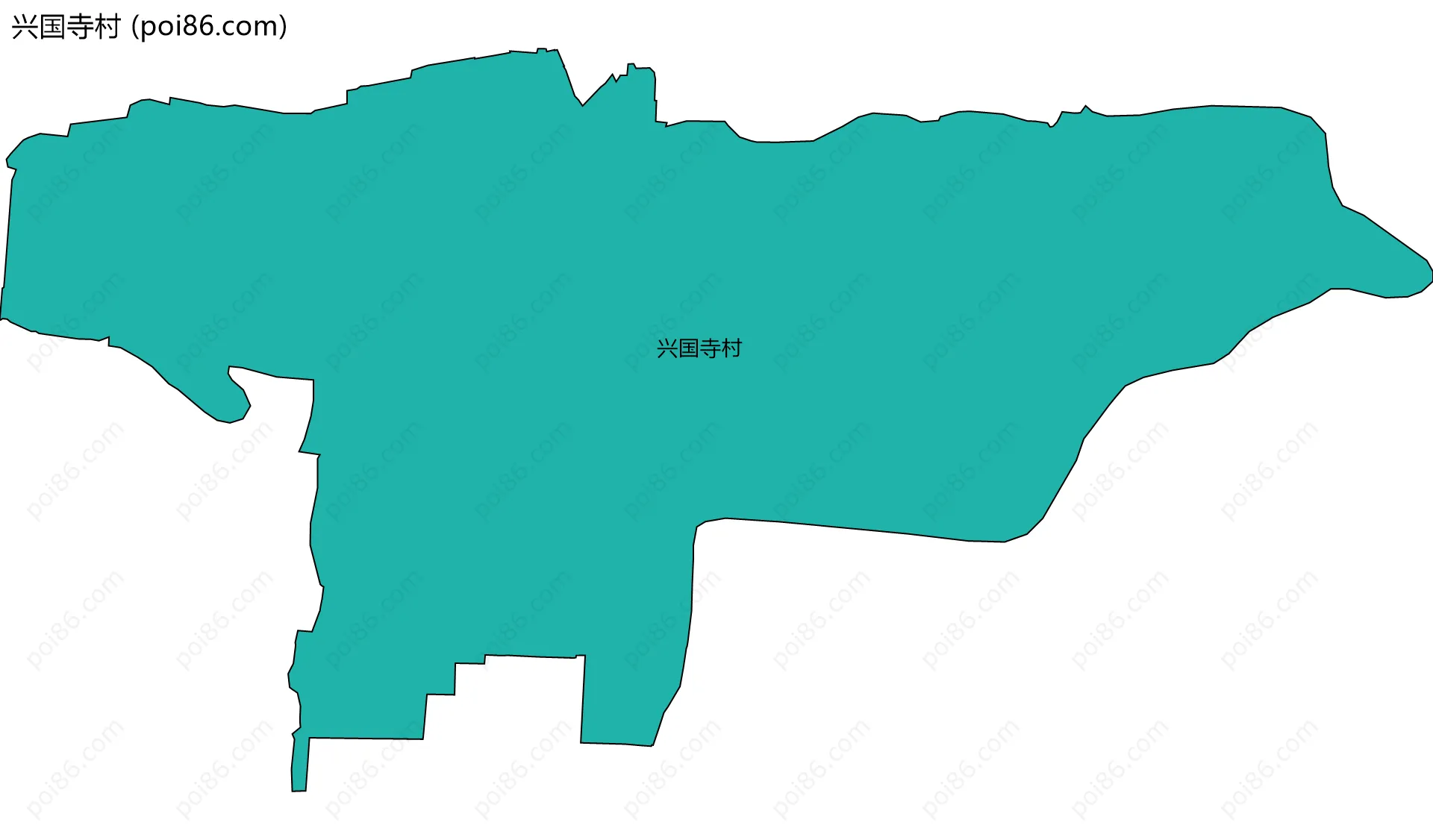 兴国寺村边界地图