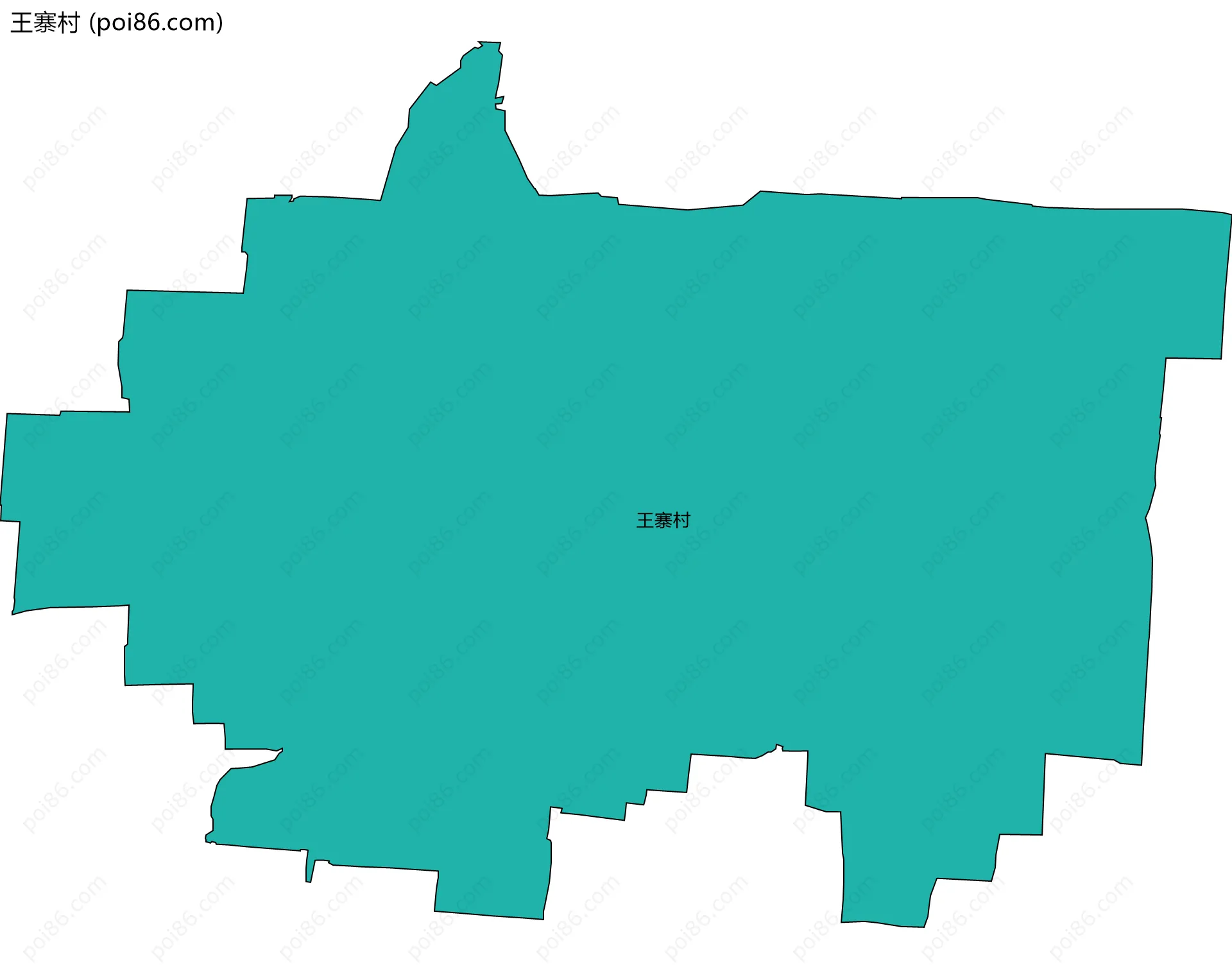 王寨村边界地图