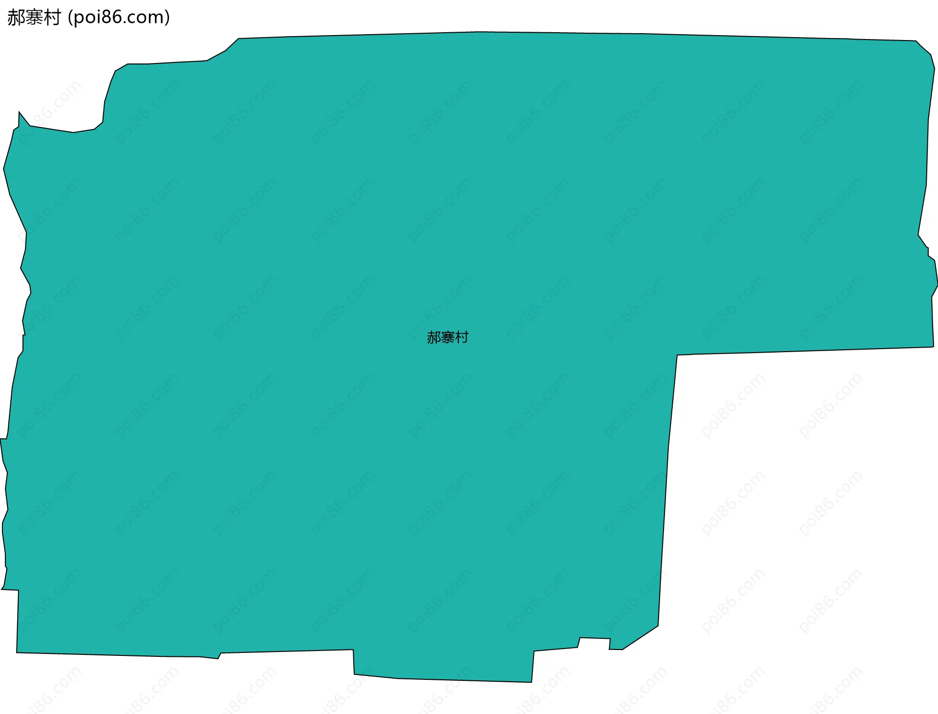 郝寨村边界地图