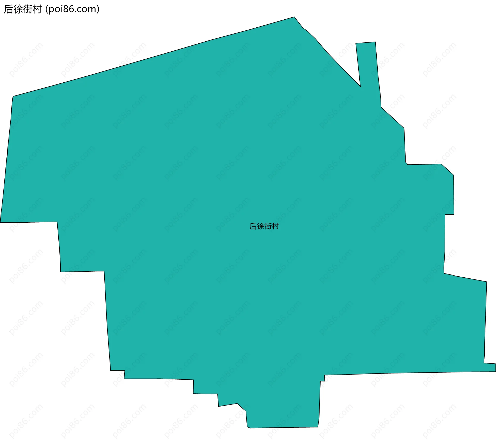 后徐街村边界地图