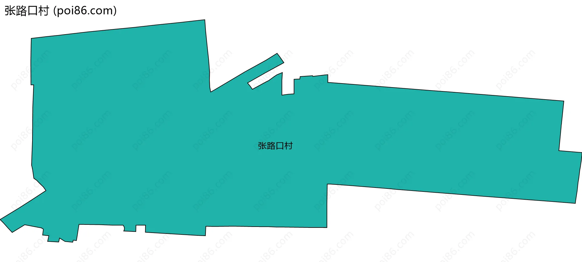 张路口村边界地图