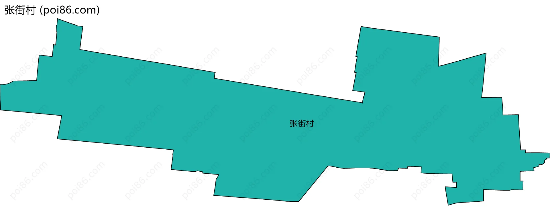 张街村边界地图