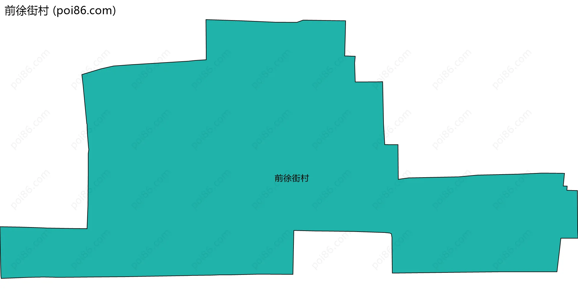 前徐街村边界地图