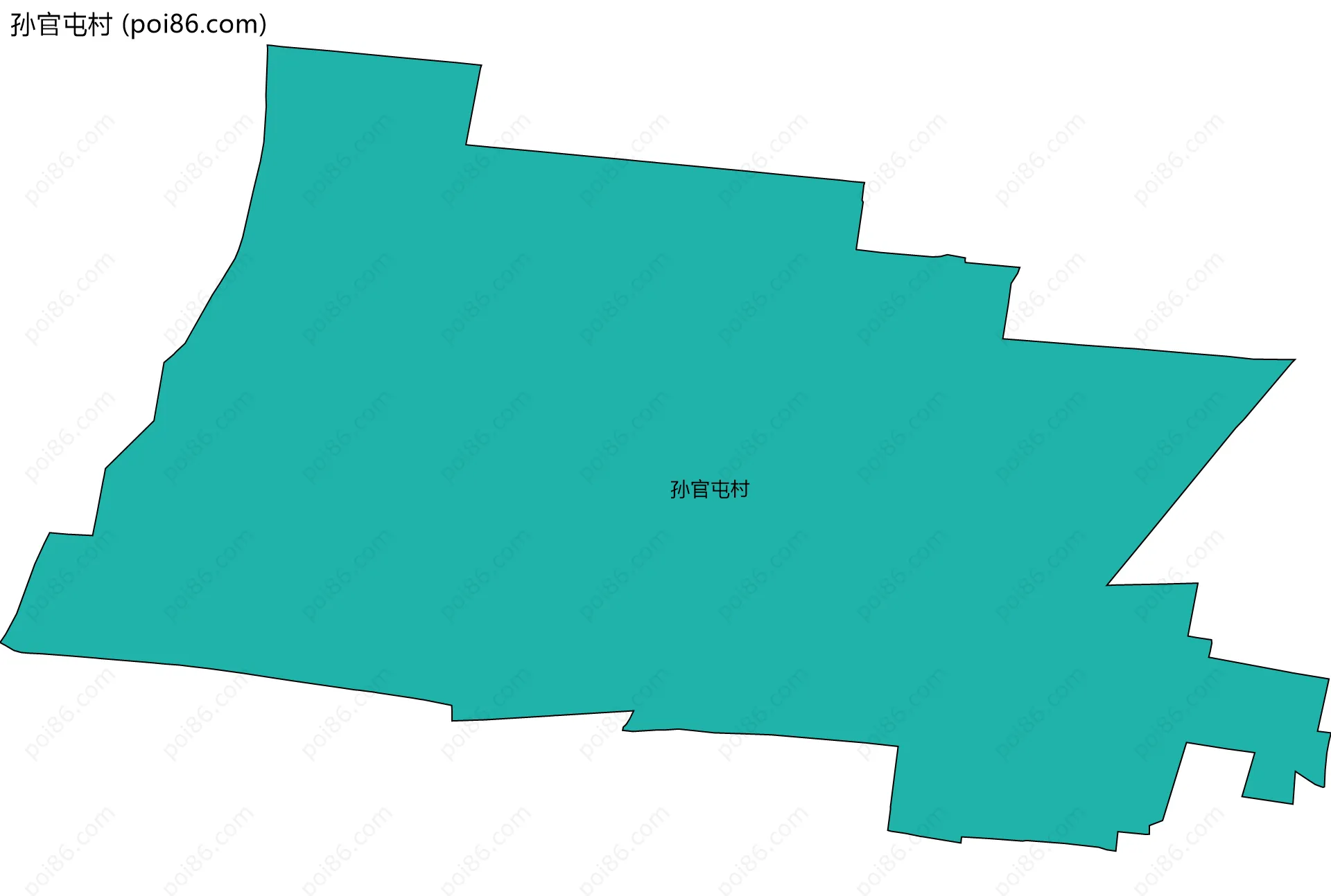 孙官屯村边界地图