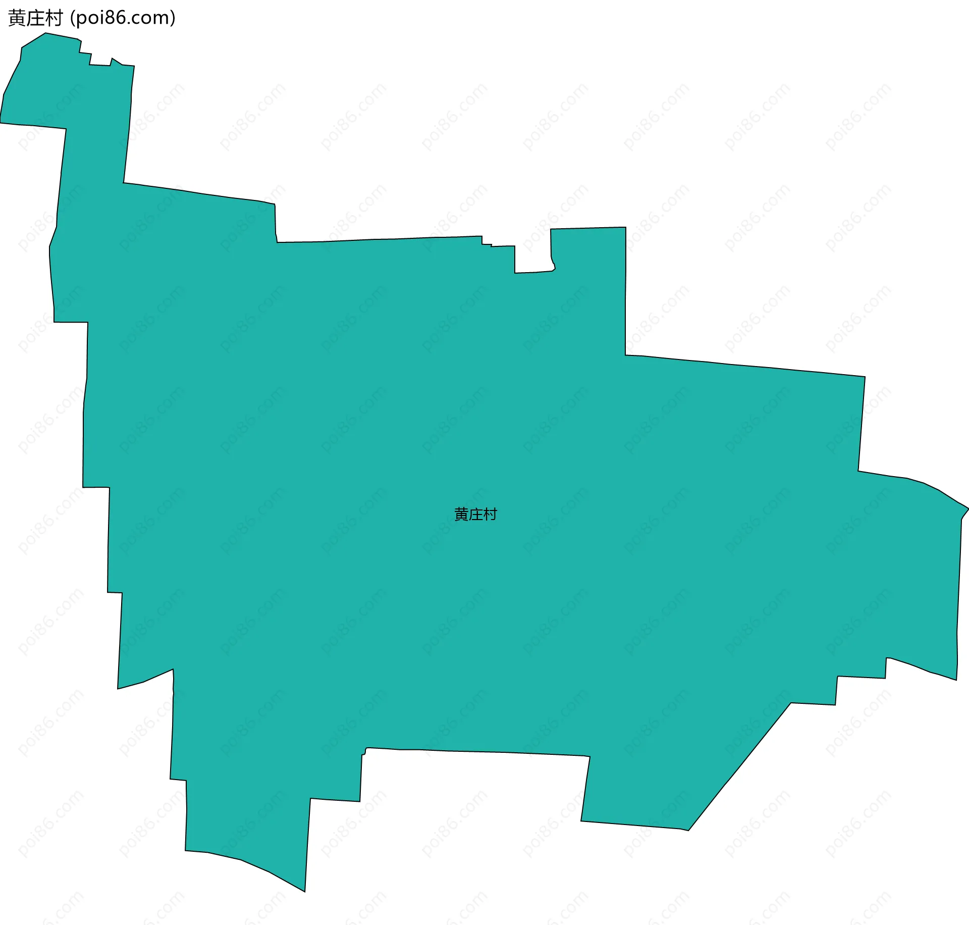 黄庄村边界地图