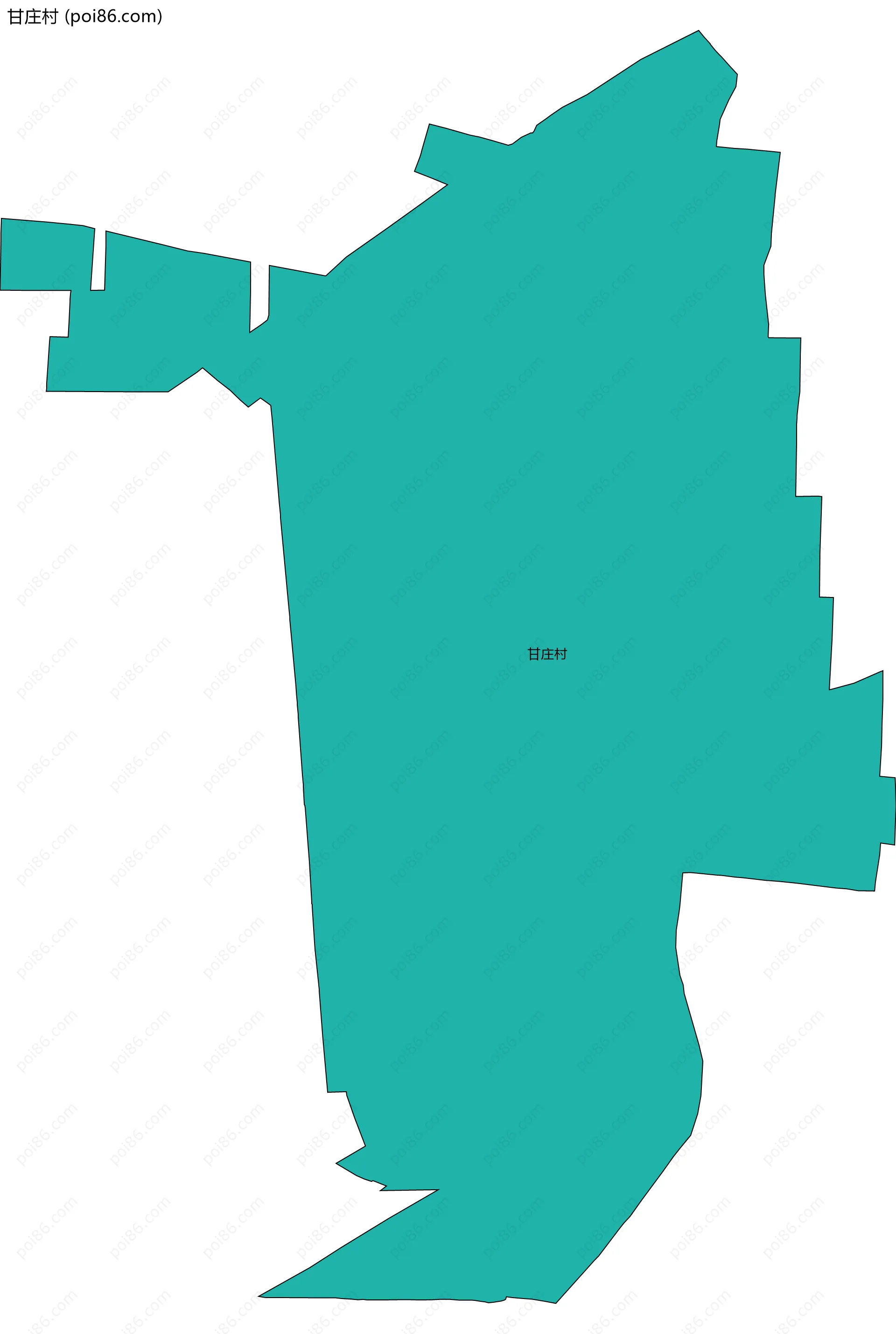 甘庄村边界地图