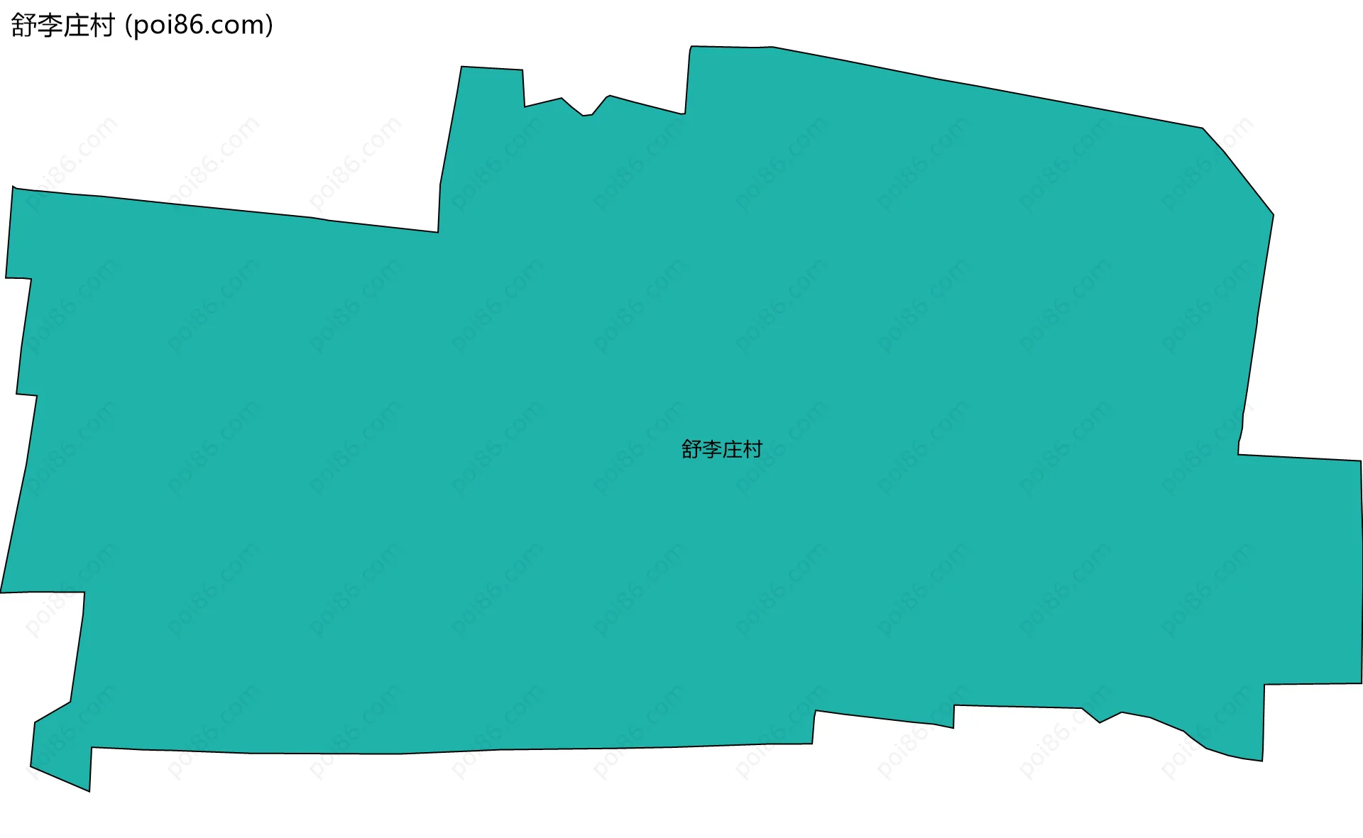 舒李庄村边界地图