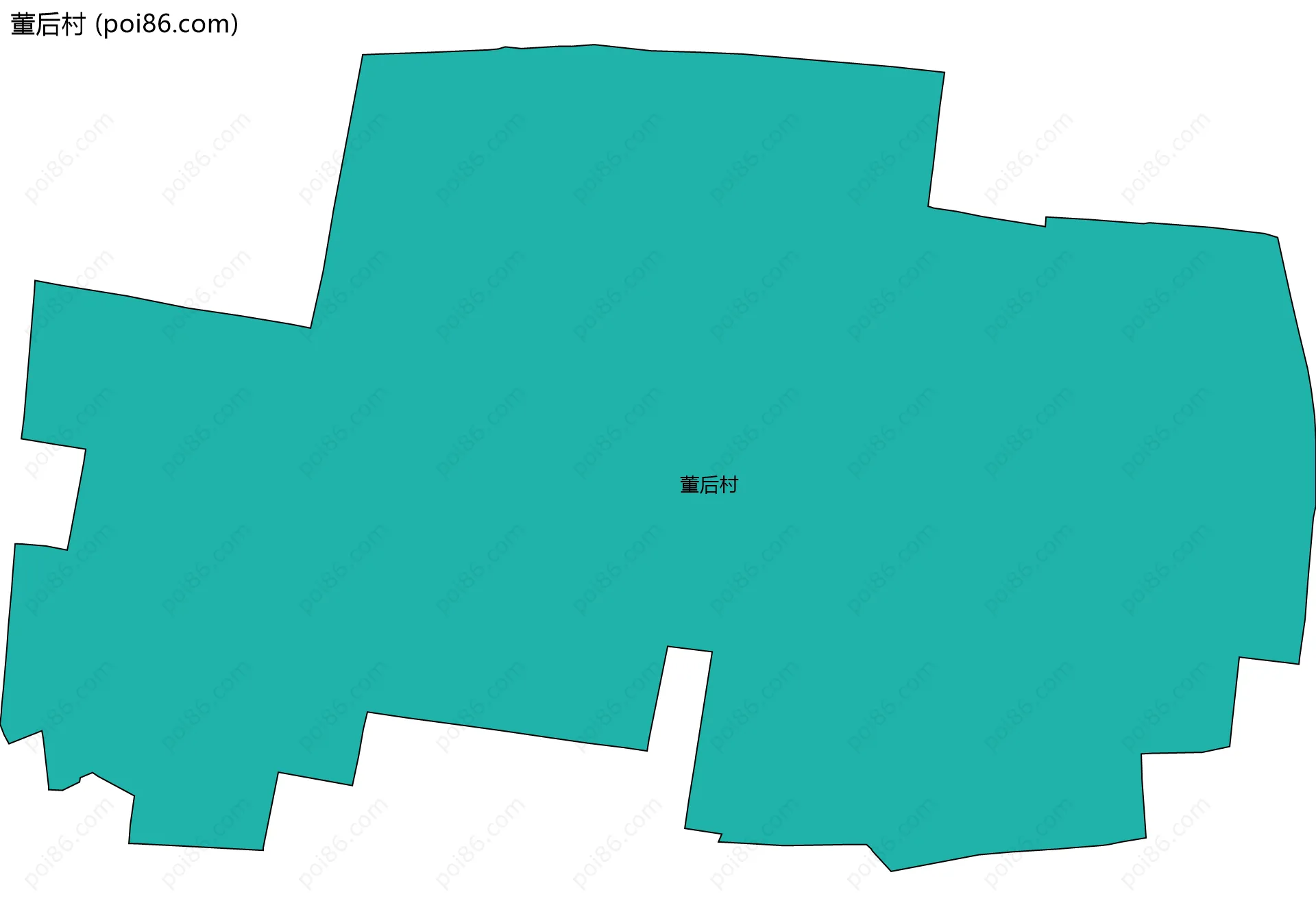 董后村边界地图