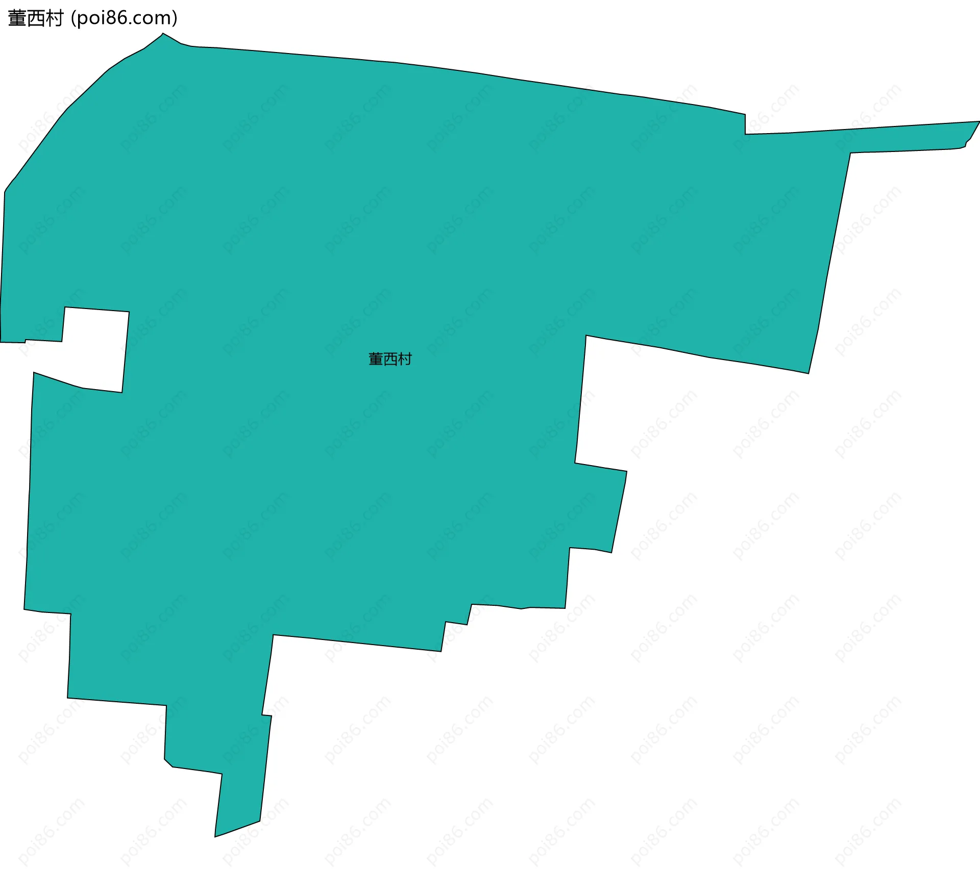 董西村边界地图