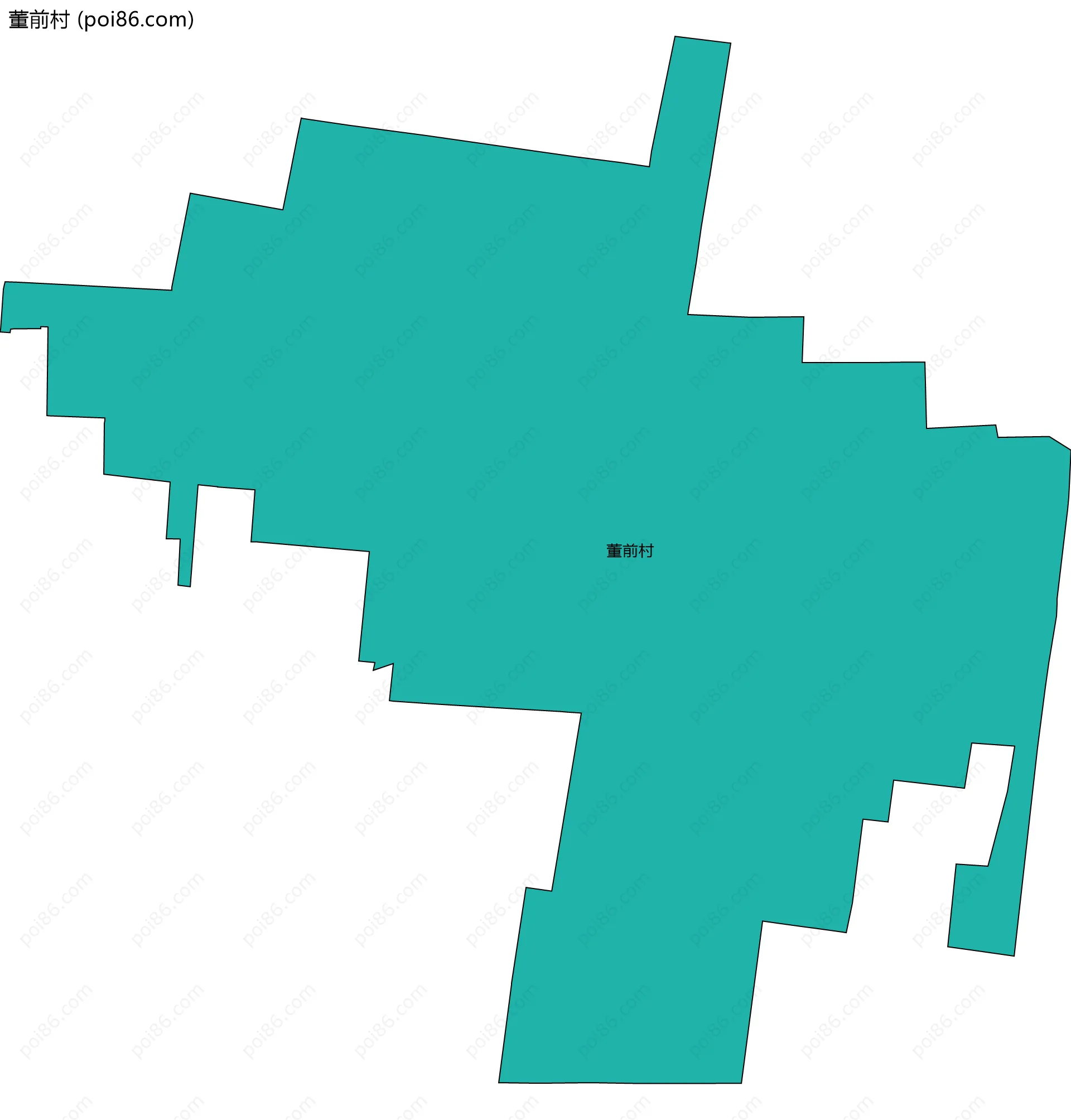 董前村边界地图