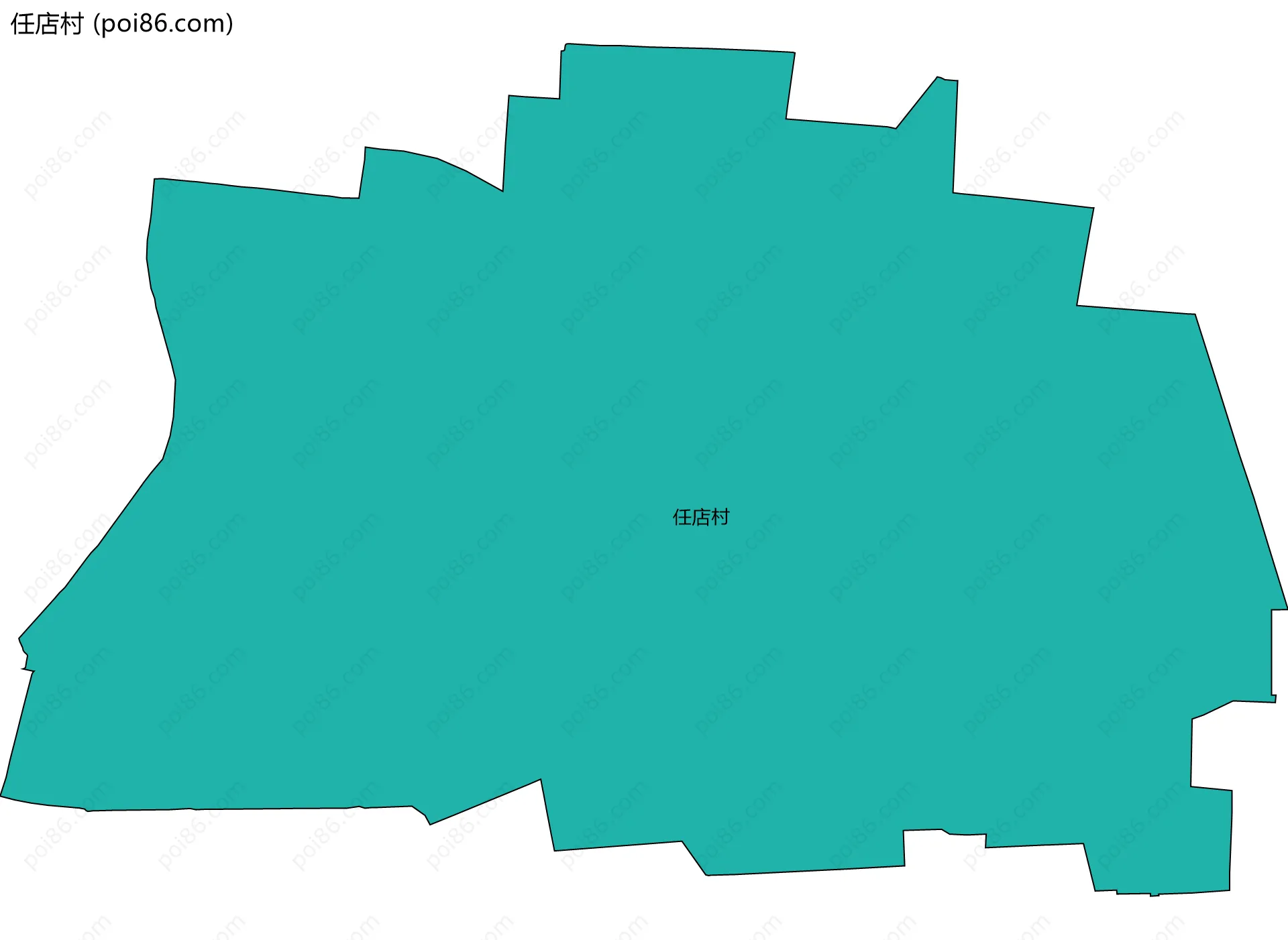 任店村边界地图
