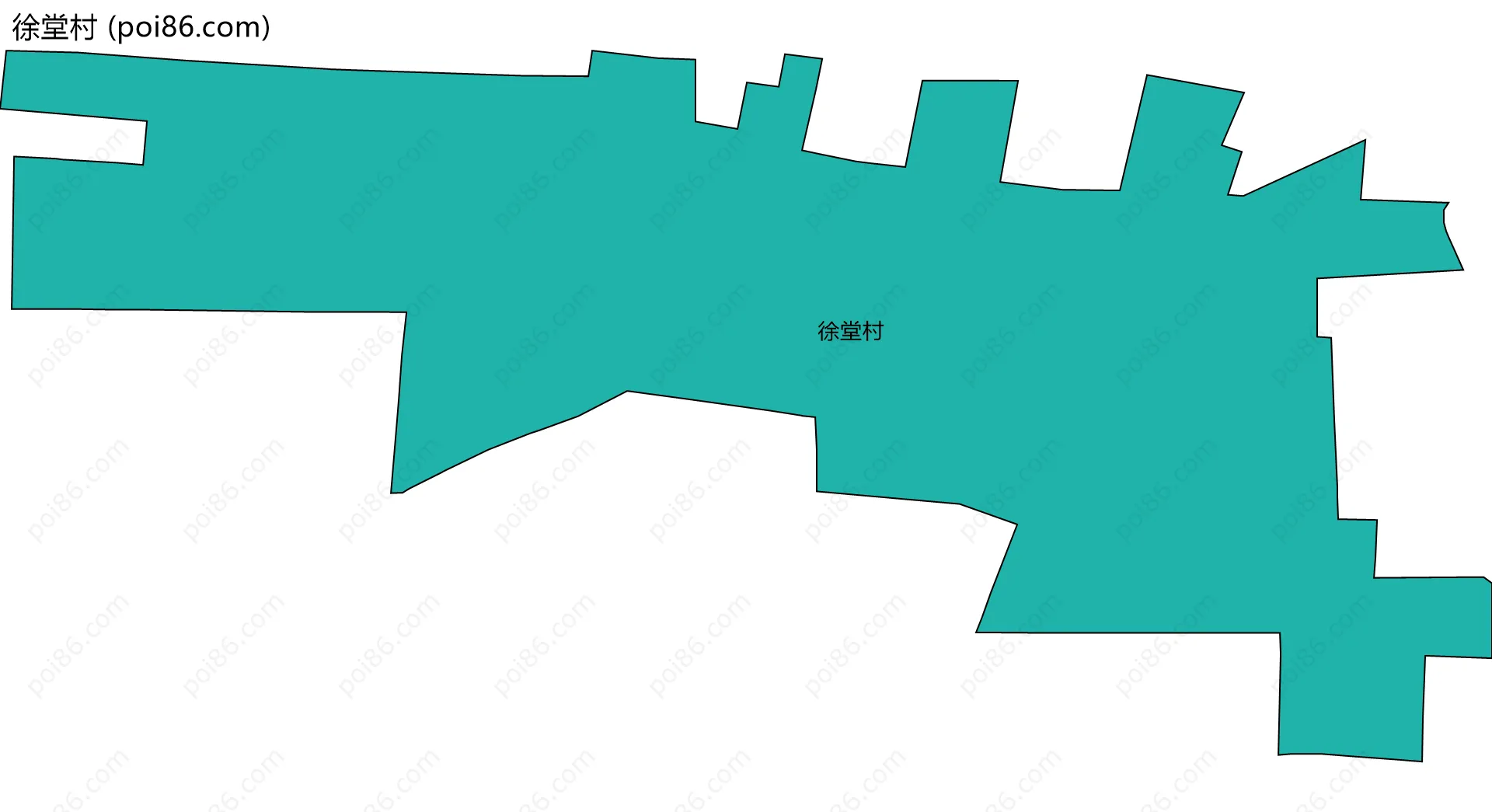 徐堂村边界地图