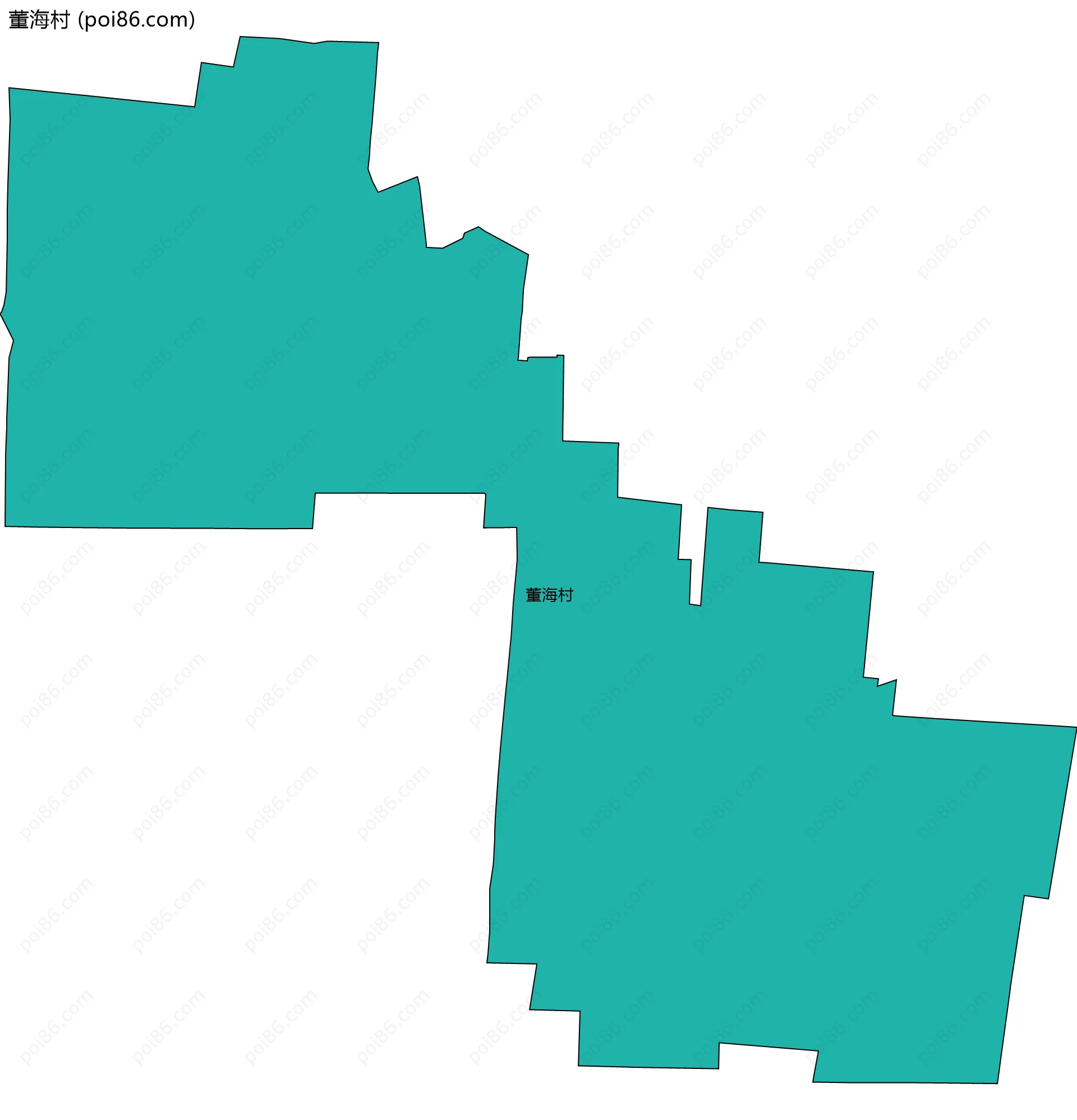 董海村边界地图