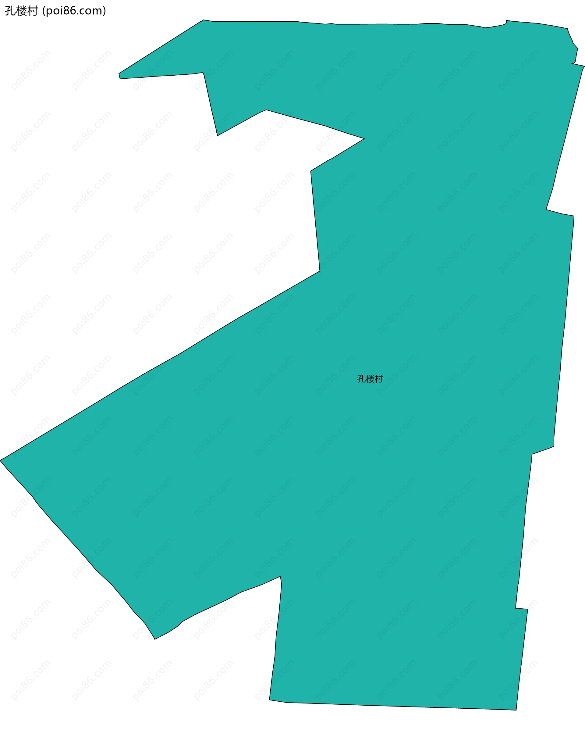 孔楼村边界地图