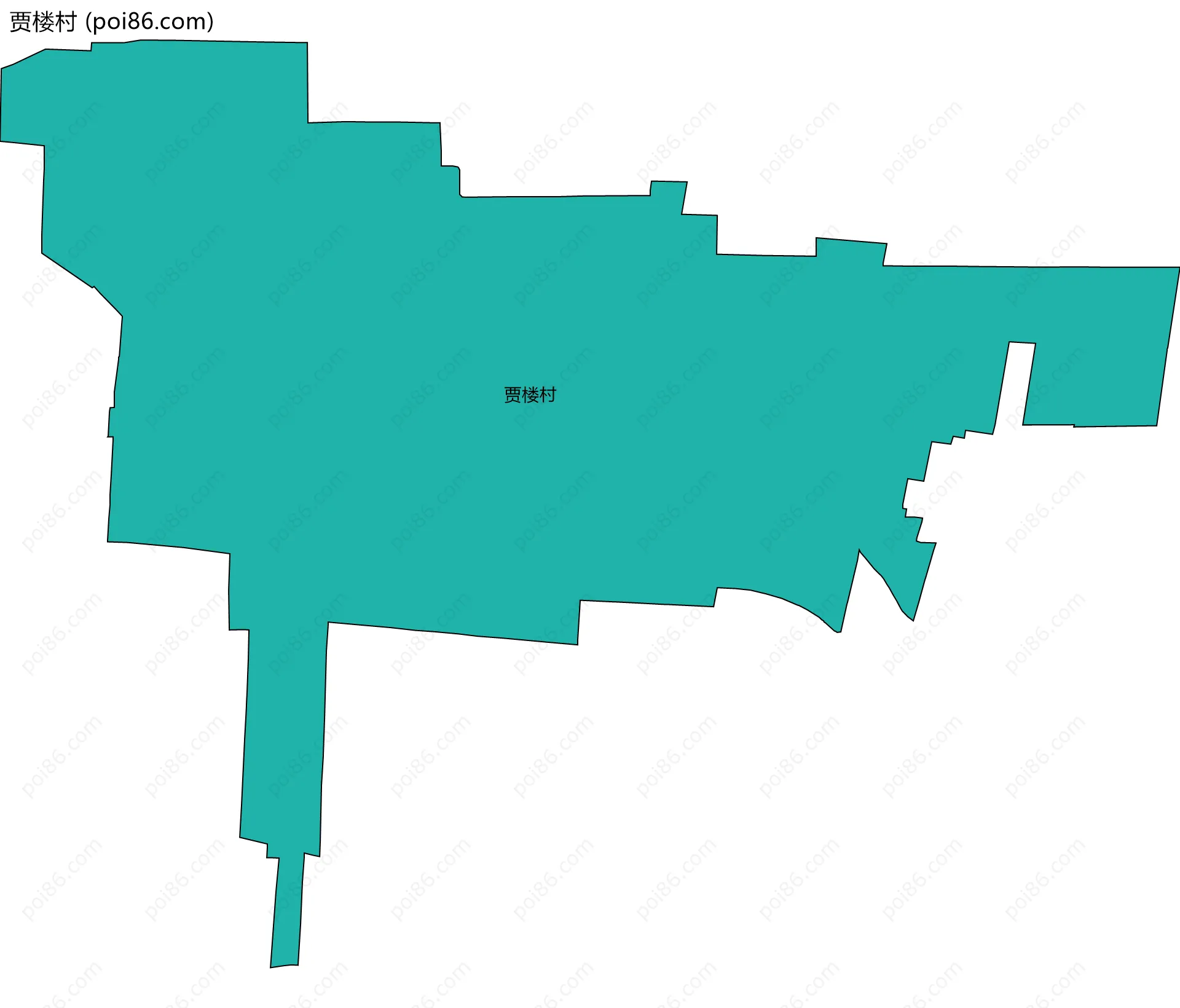 贾楼村边界地图