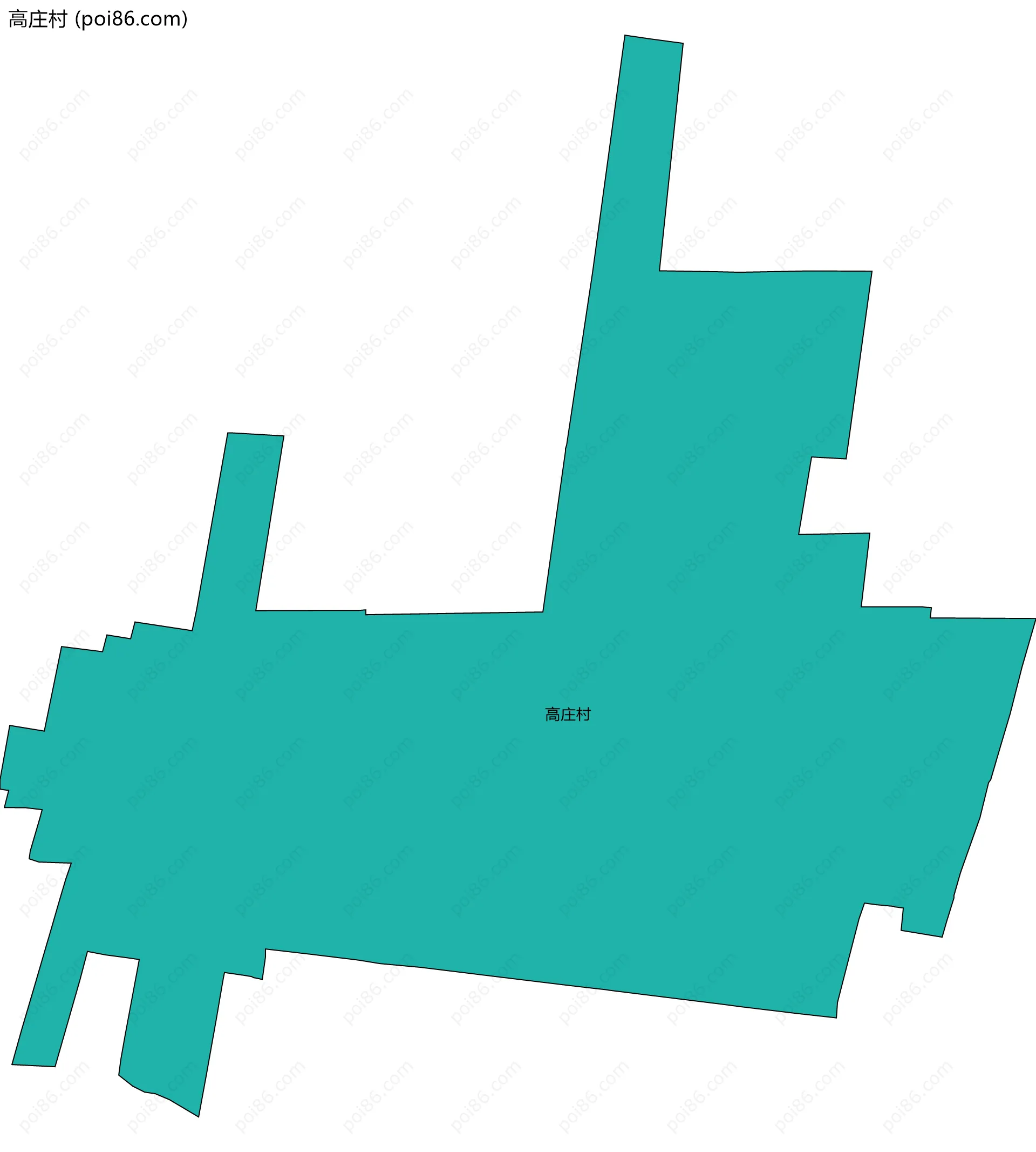 高庄村边界地图