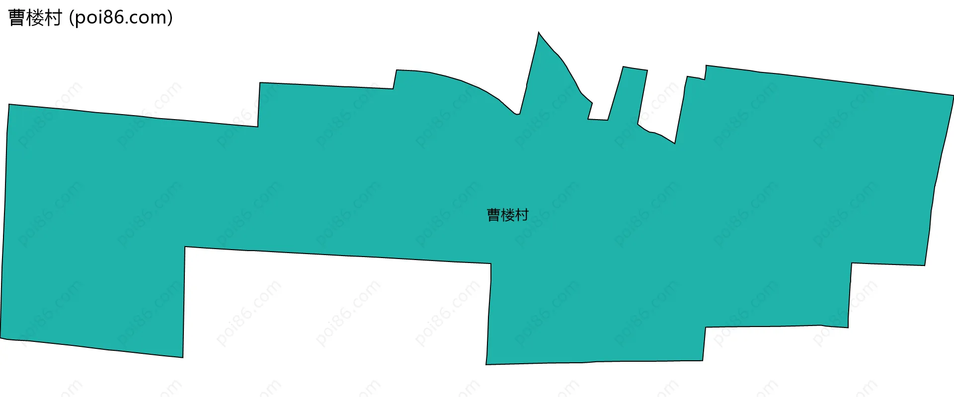 曹楼村边界地图