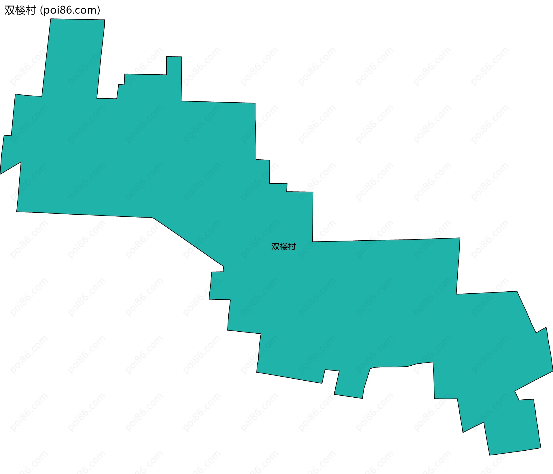 双楼村边界地图