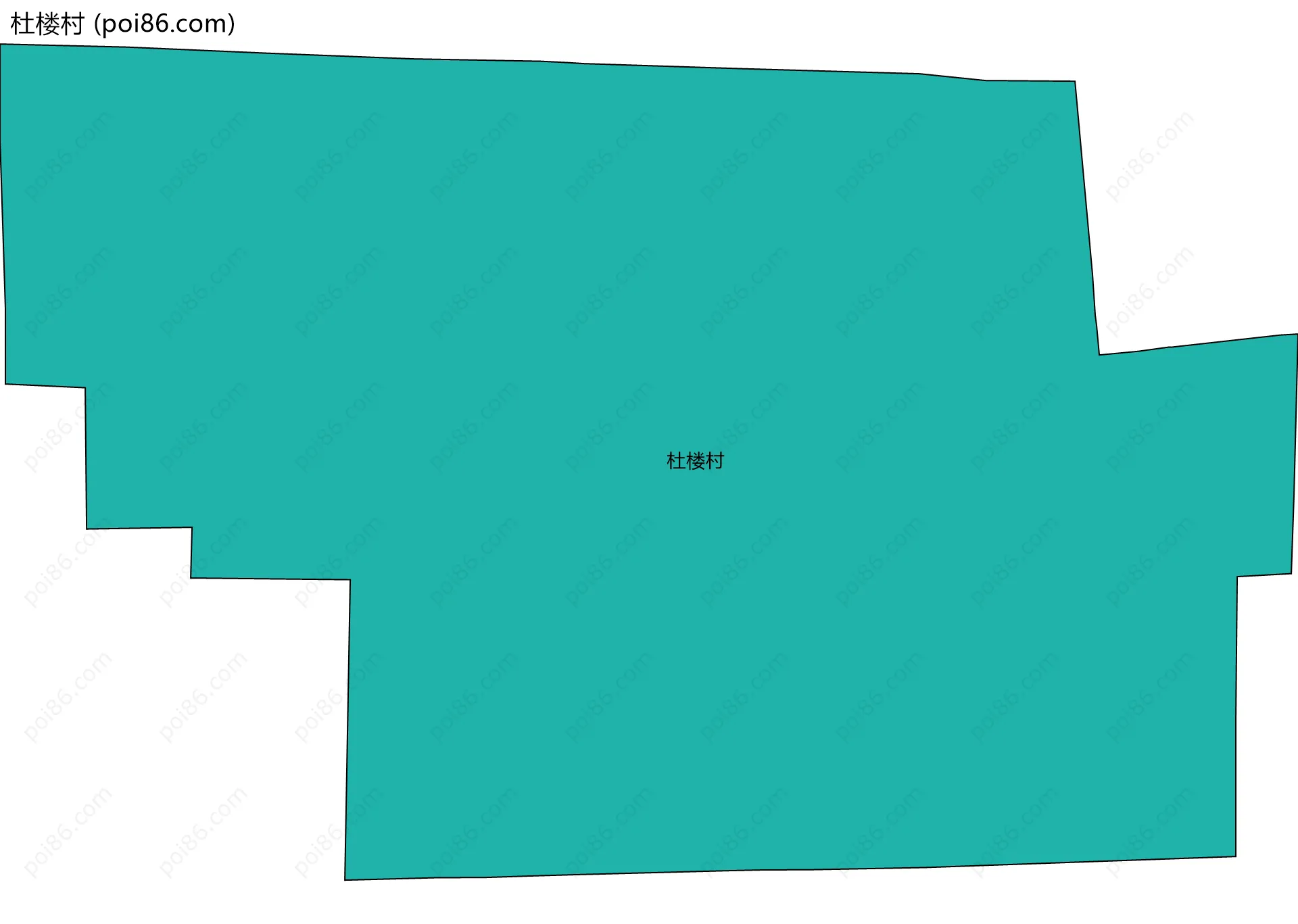 杜楼村边界地图
