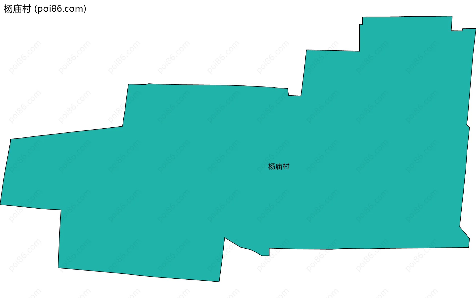 杨庙村边界地图