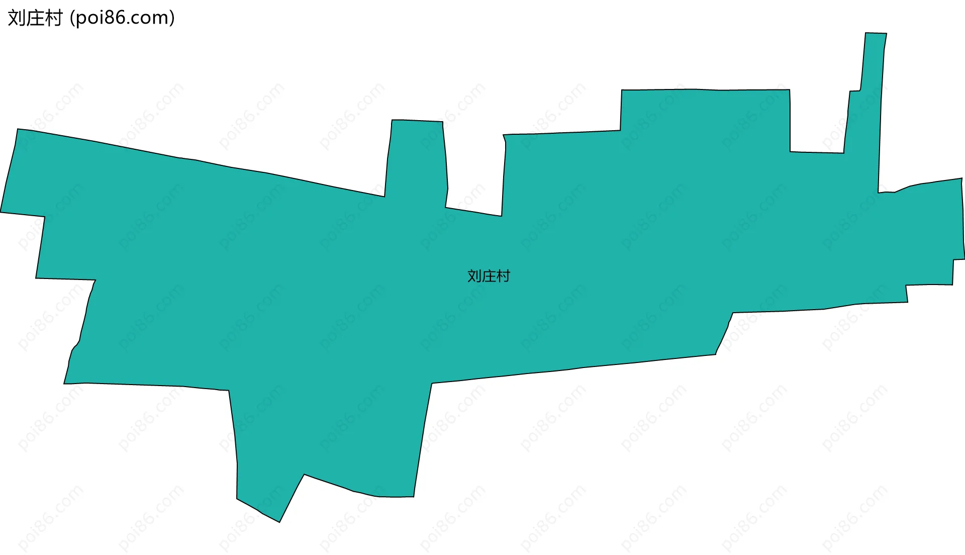 刘庄村边界地图