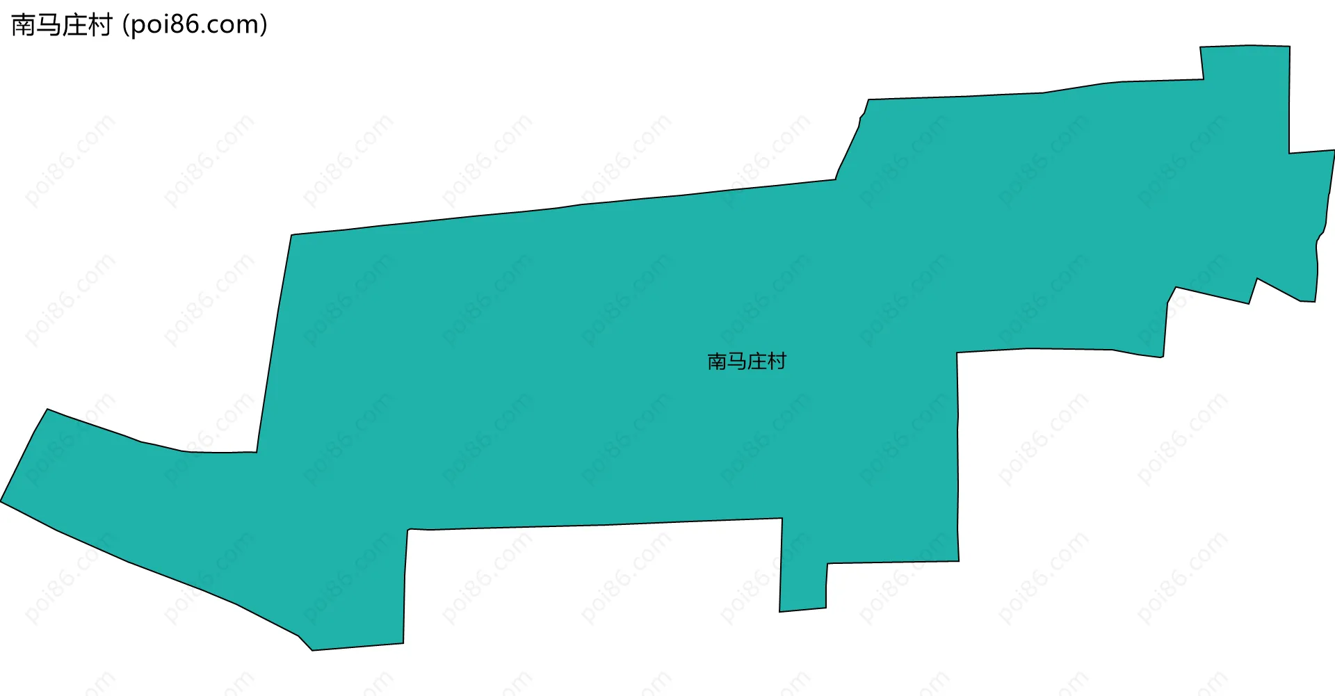 南马庄村边界地图