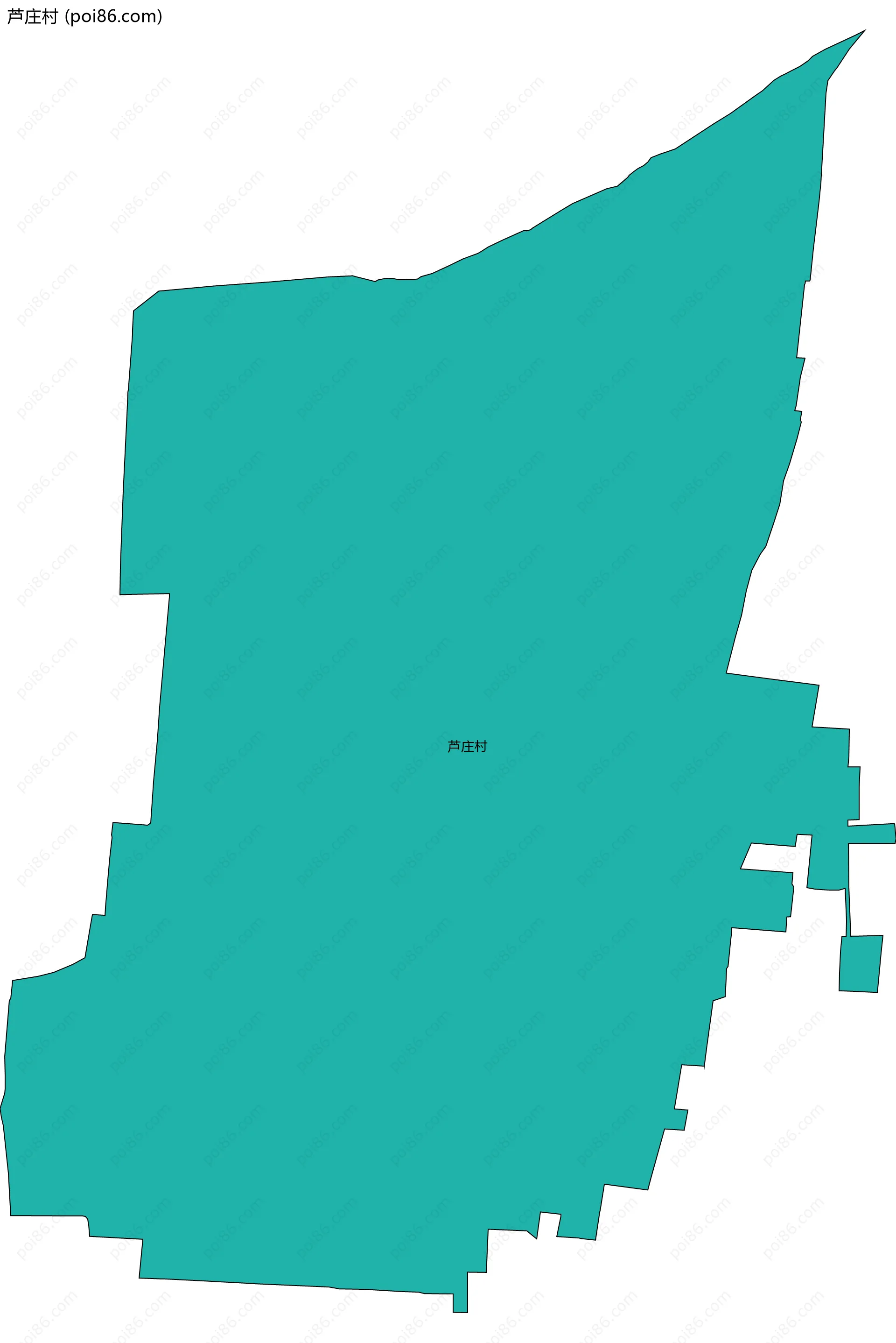 芦庄村边界地图